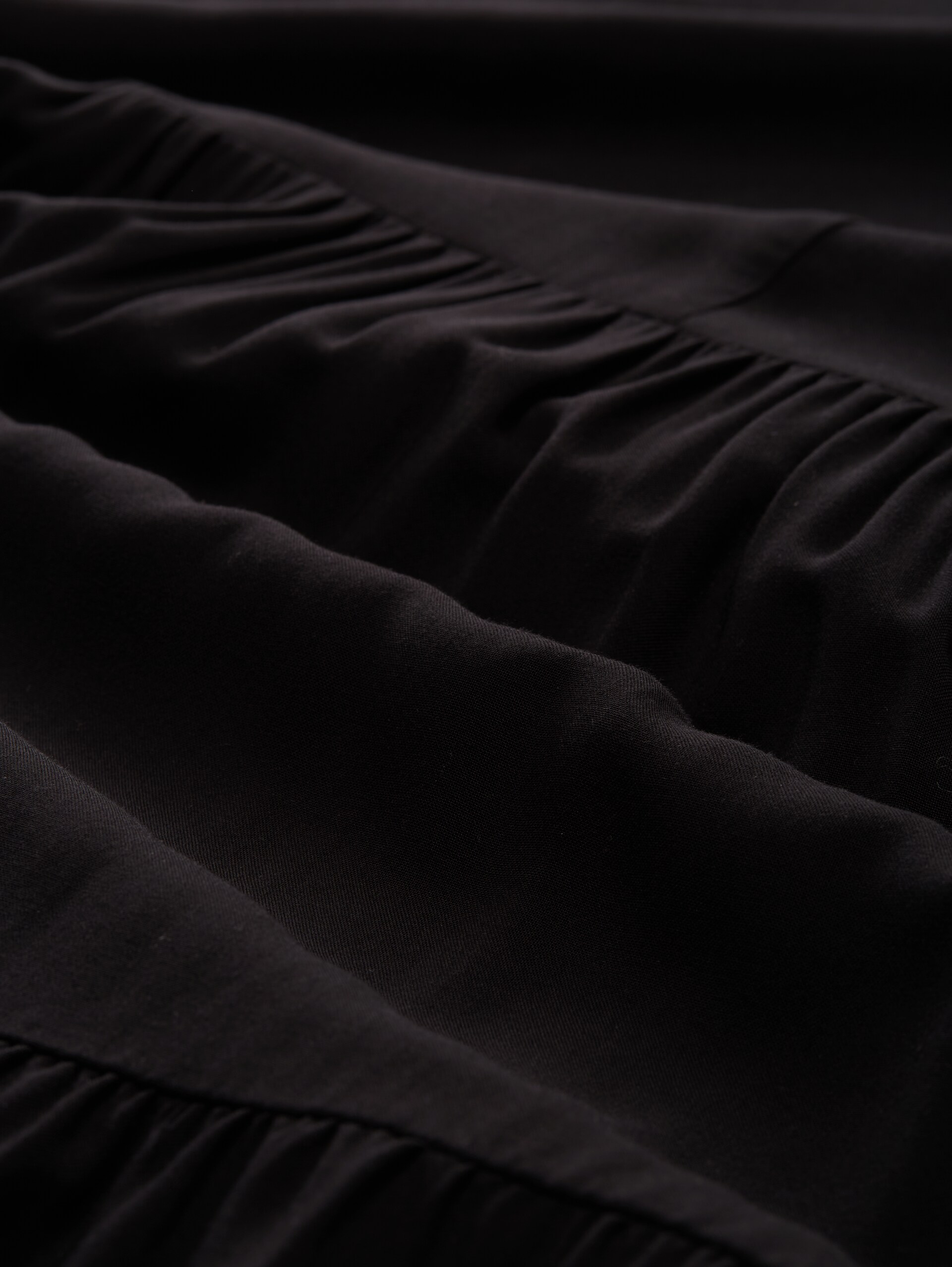 Mini-Kleid mit Volants - deep black - Material-Ansicht