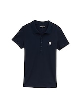 Selected, Piqué polo shirt with embroidery by Tom Tailor, blue