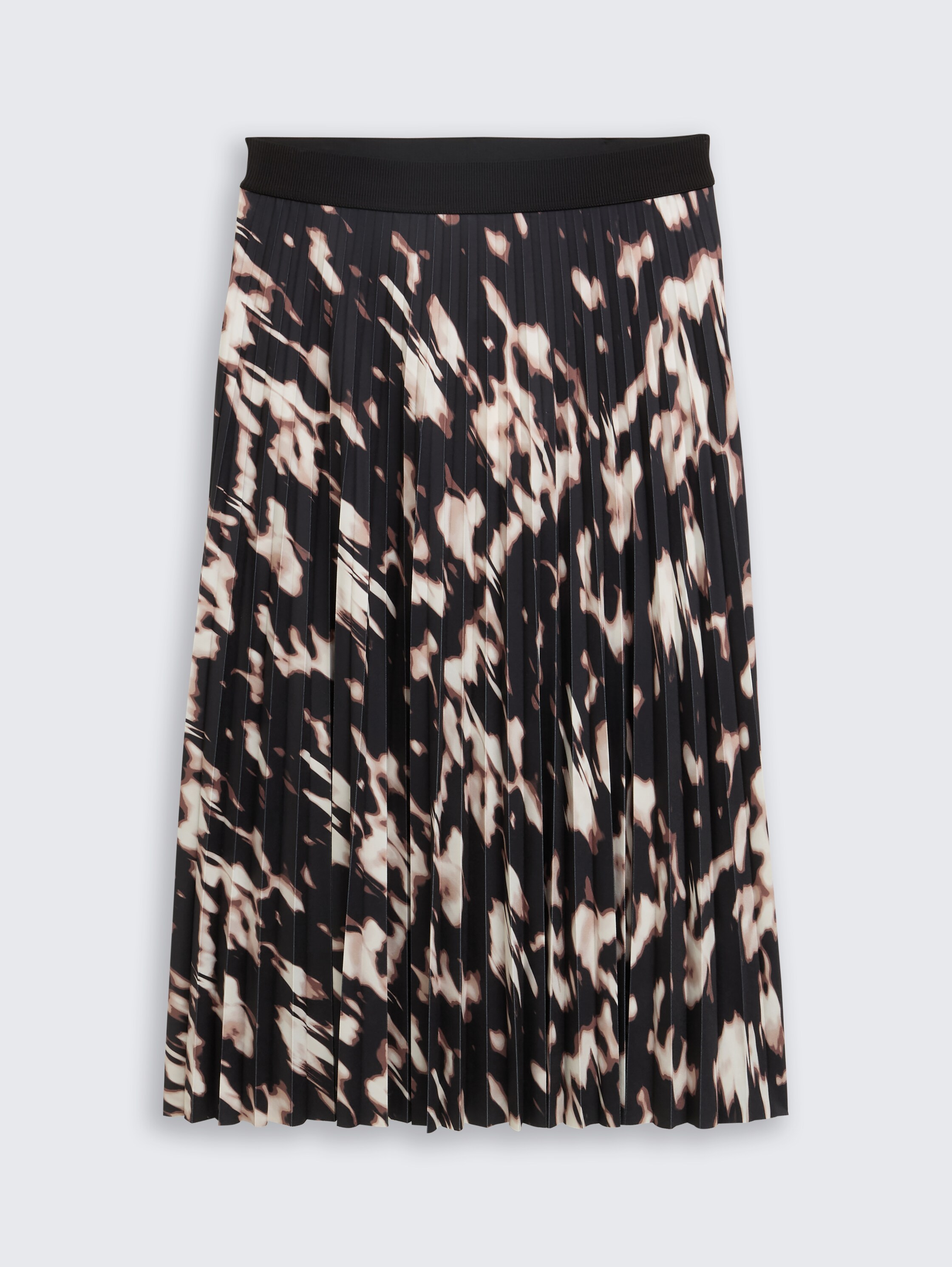 Plissee Midi-Rock - blurry animal design - Vorder-Produkt-Ansicht