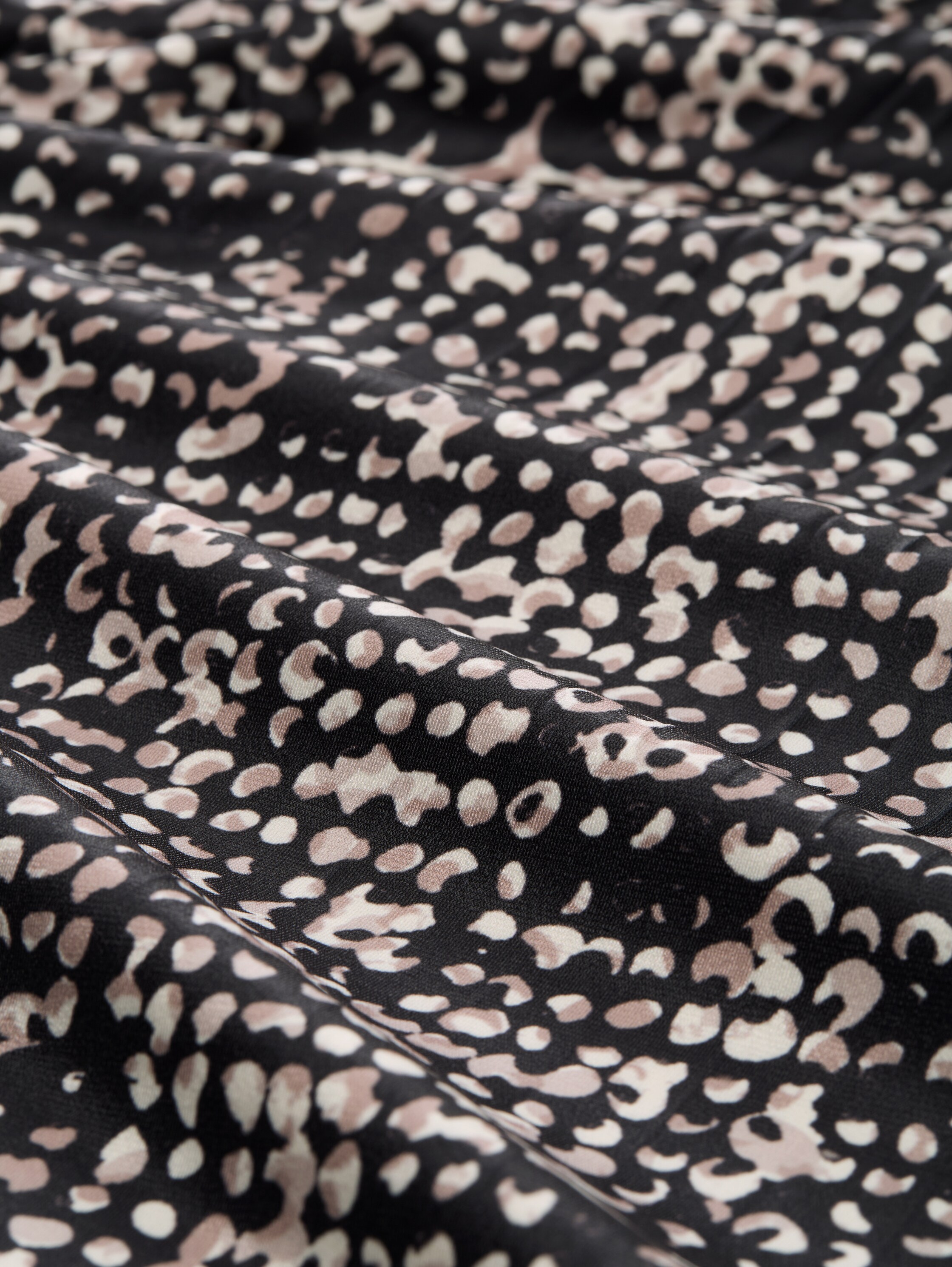 Plissee Midi-Rock - navy_abstract_dot_design - 