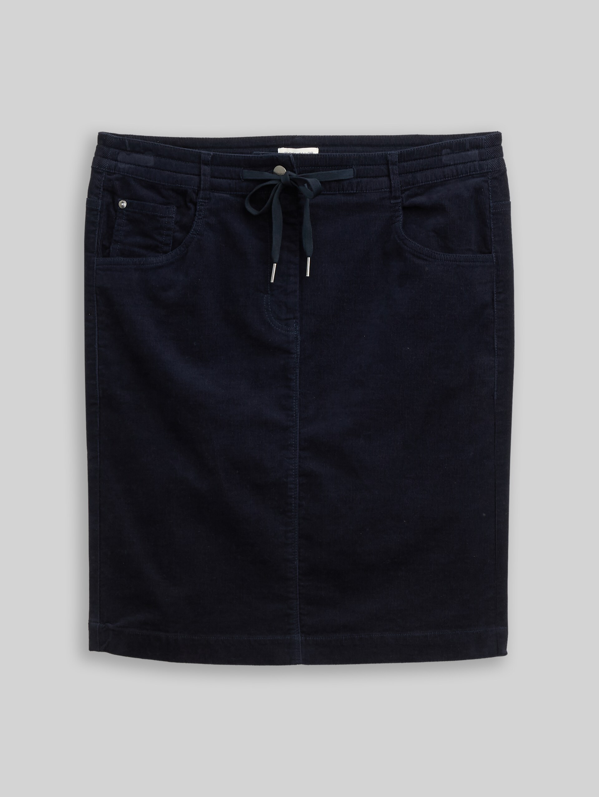 Corduroy skirt with drawstring - Lunar Eclipse - Front product view
