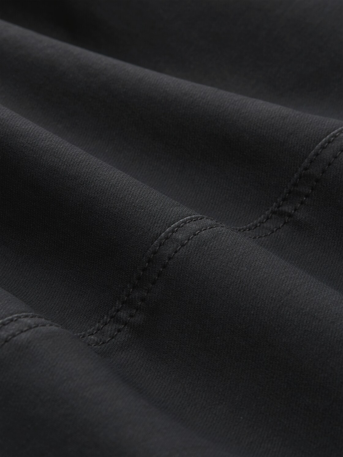 Coated Jeansrock - coated black denim - Material-Ansicht