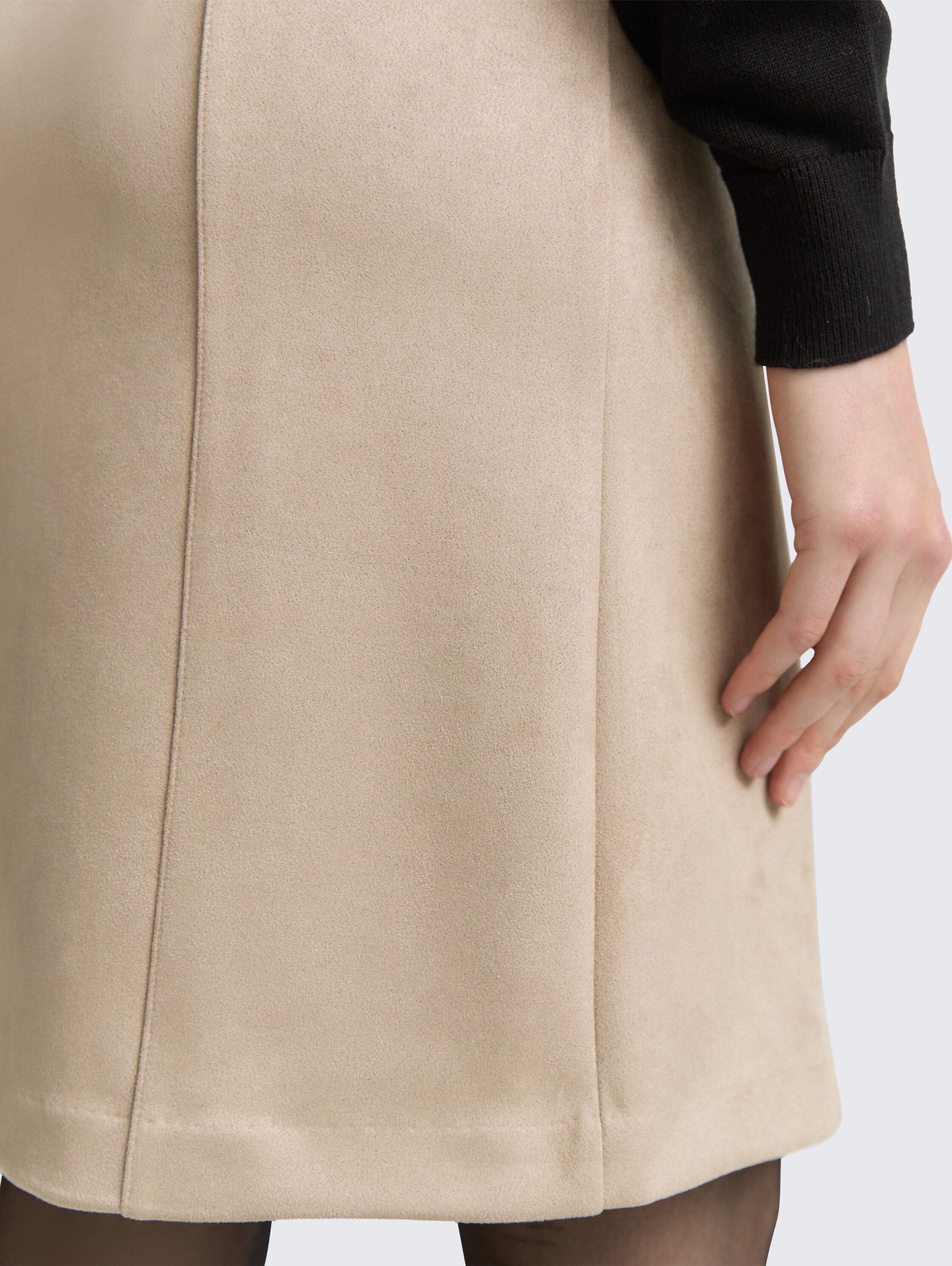 Rock in Wildleder-Optik - soft_taupe_grey - 