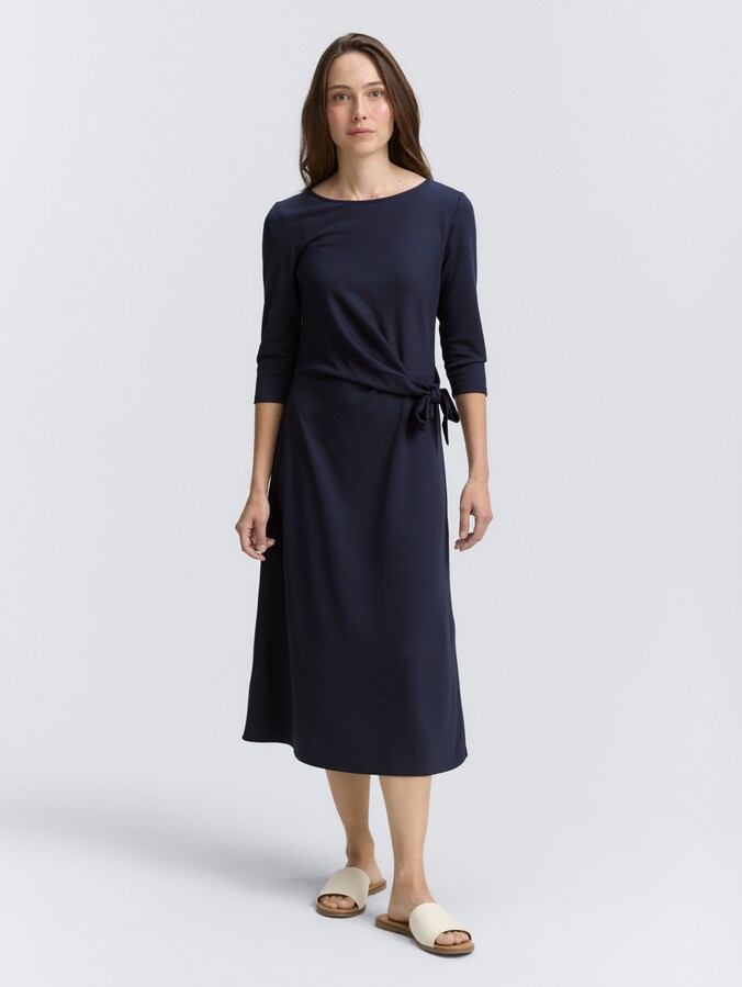 Jersey midi dress with knot detail by Women, Lunar Eclipse