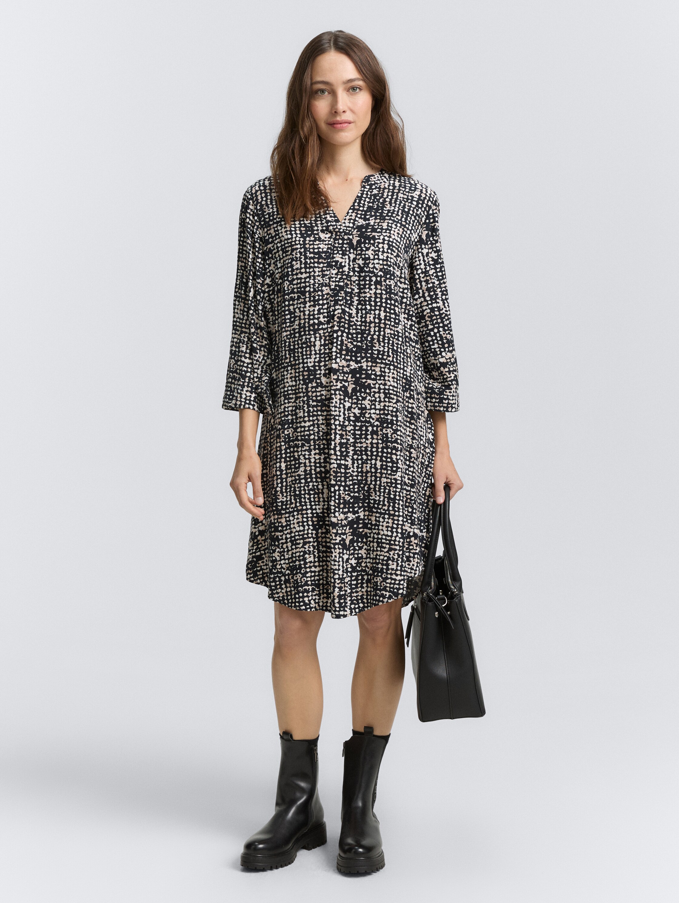 Kleid mit Muster - navy_abstract_dot_design - 