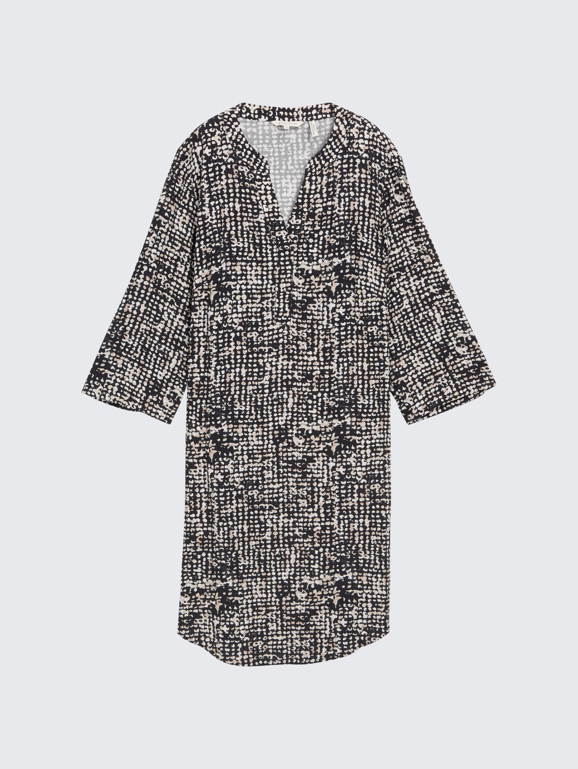 Kleid mit Muster - navy abstract dot design - Vorder-Produkt-Ansicht