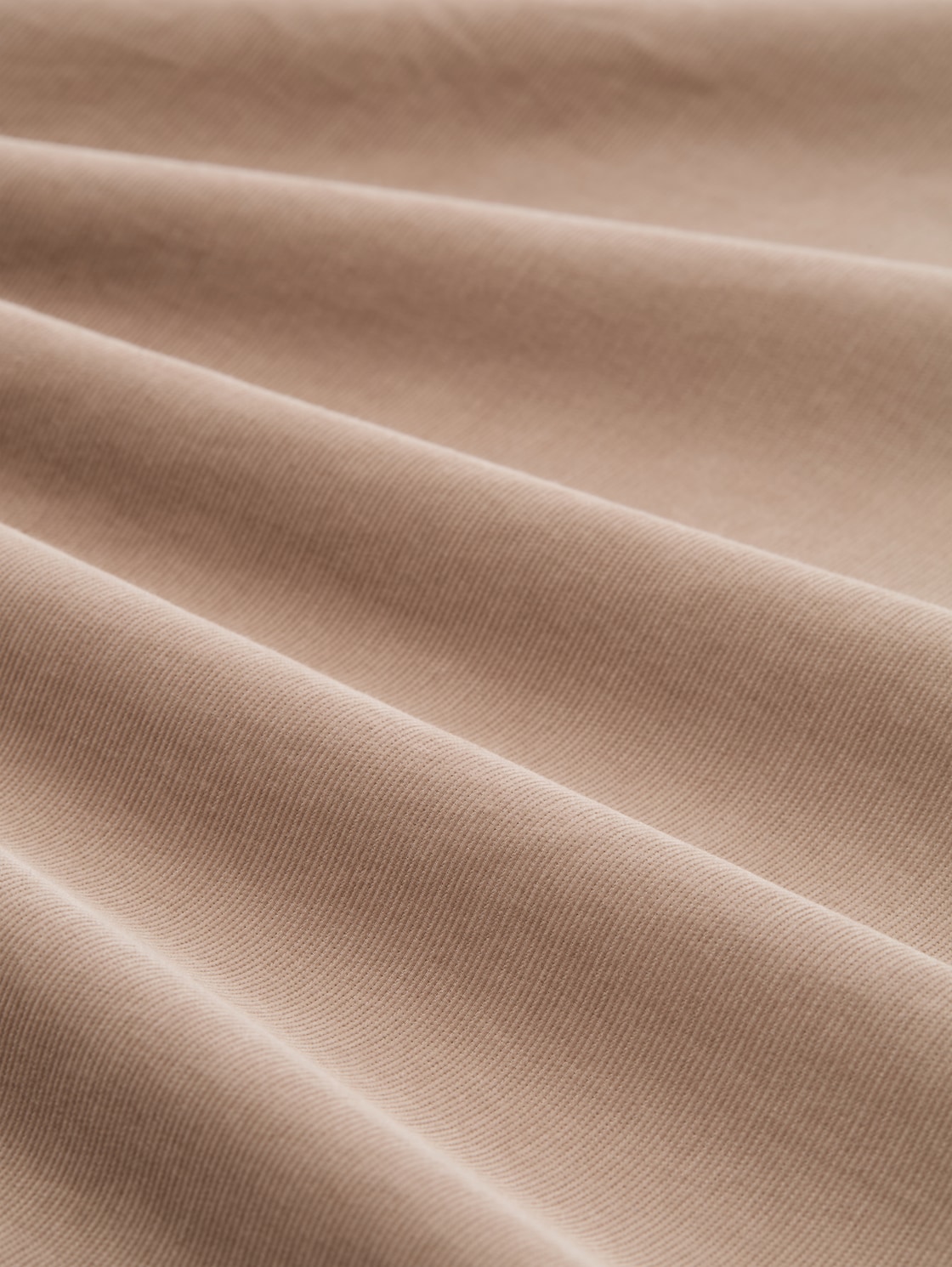 Corduroy dress with collar - soft taupe grey - Material view