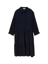 Geselecteerd, Crinkle jurk met volants door Tom Tailor, blauw