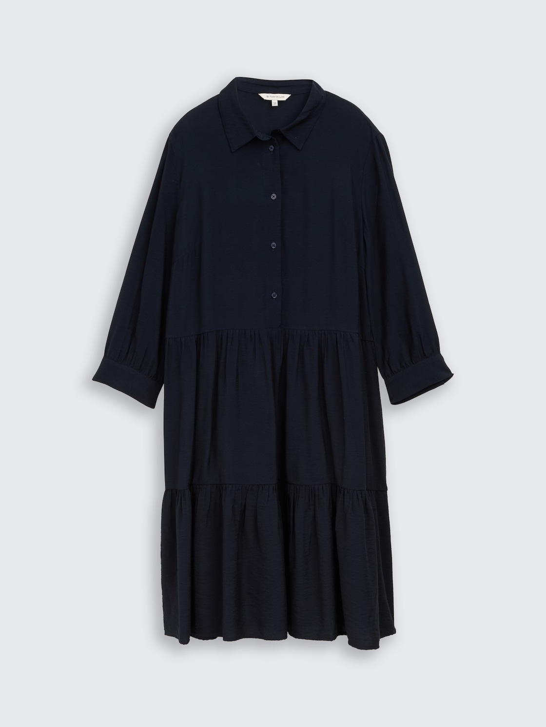 Crinkle Kleid mit Volants - Lunar Eclipse - Vorder-Produkt-Ansicht