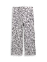 Ausgewählt, Wide Leg Hose mit Muster von Tom Tailor, grau