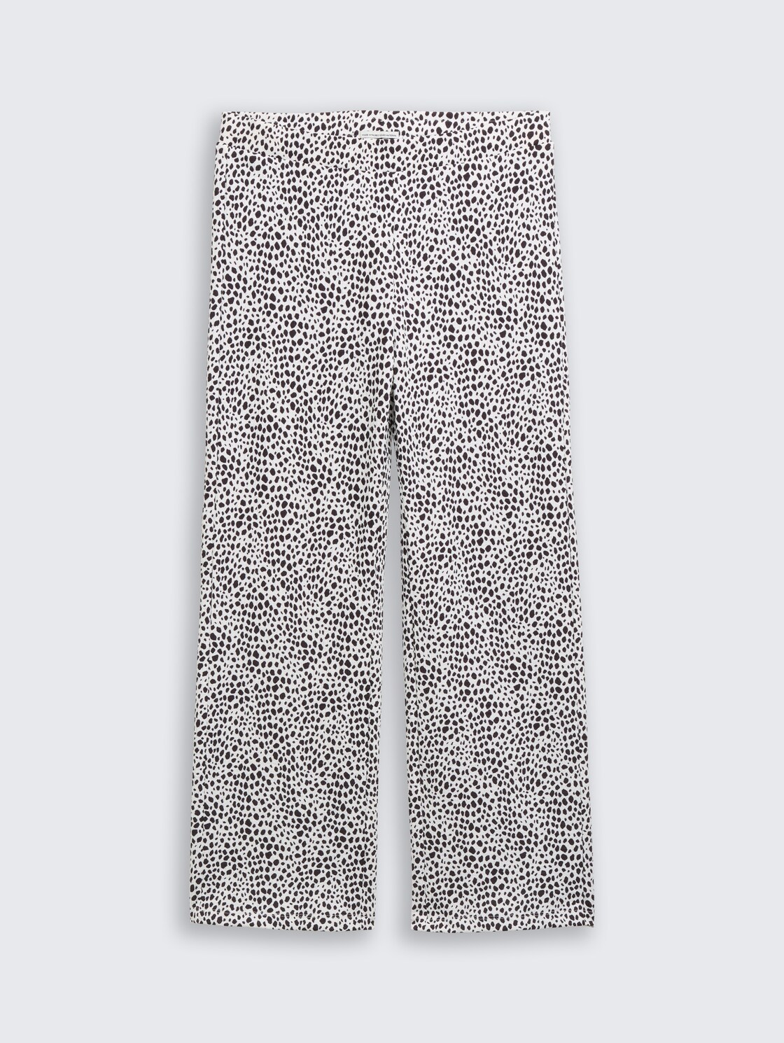 Wide Leg Hose mit Muster - grey animal skin design