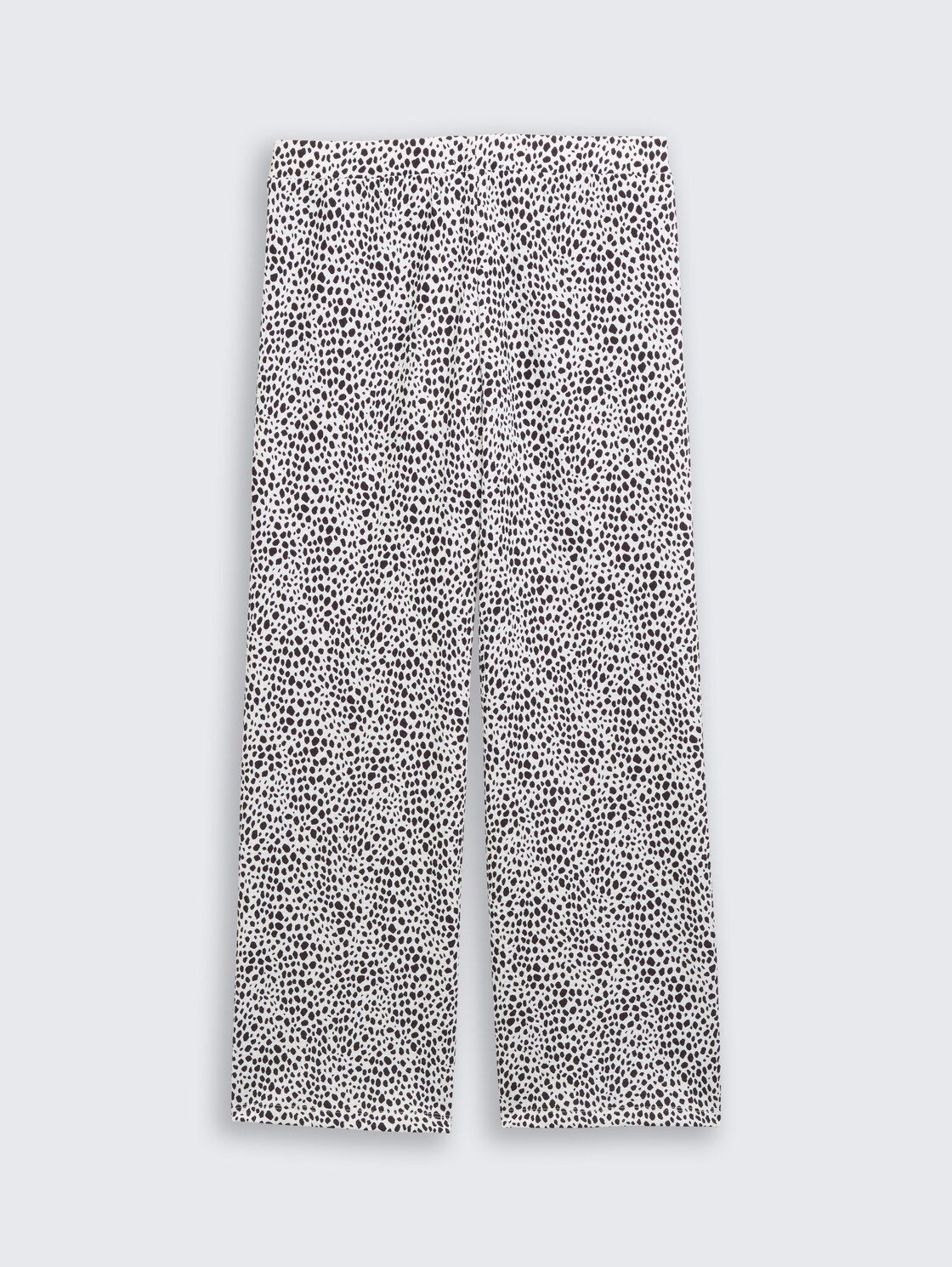 Wide Leg Hose mit Muster - grey animal skin design