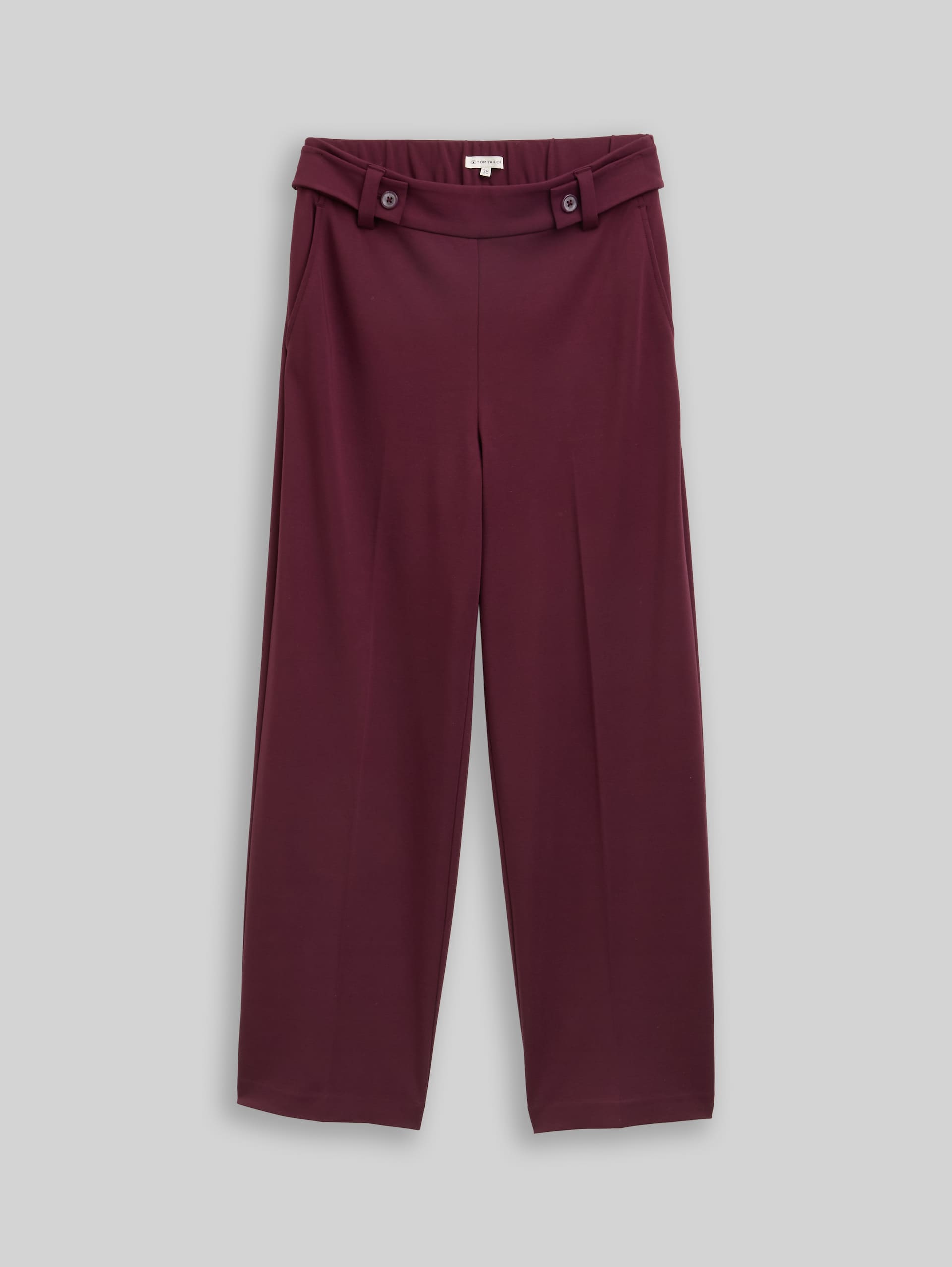 Cropped TTMIA Straight Hose - bordeaux red - Vorder-Produkt-Ansicht