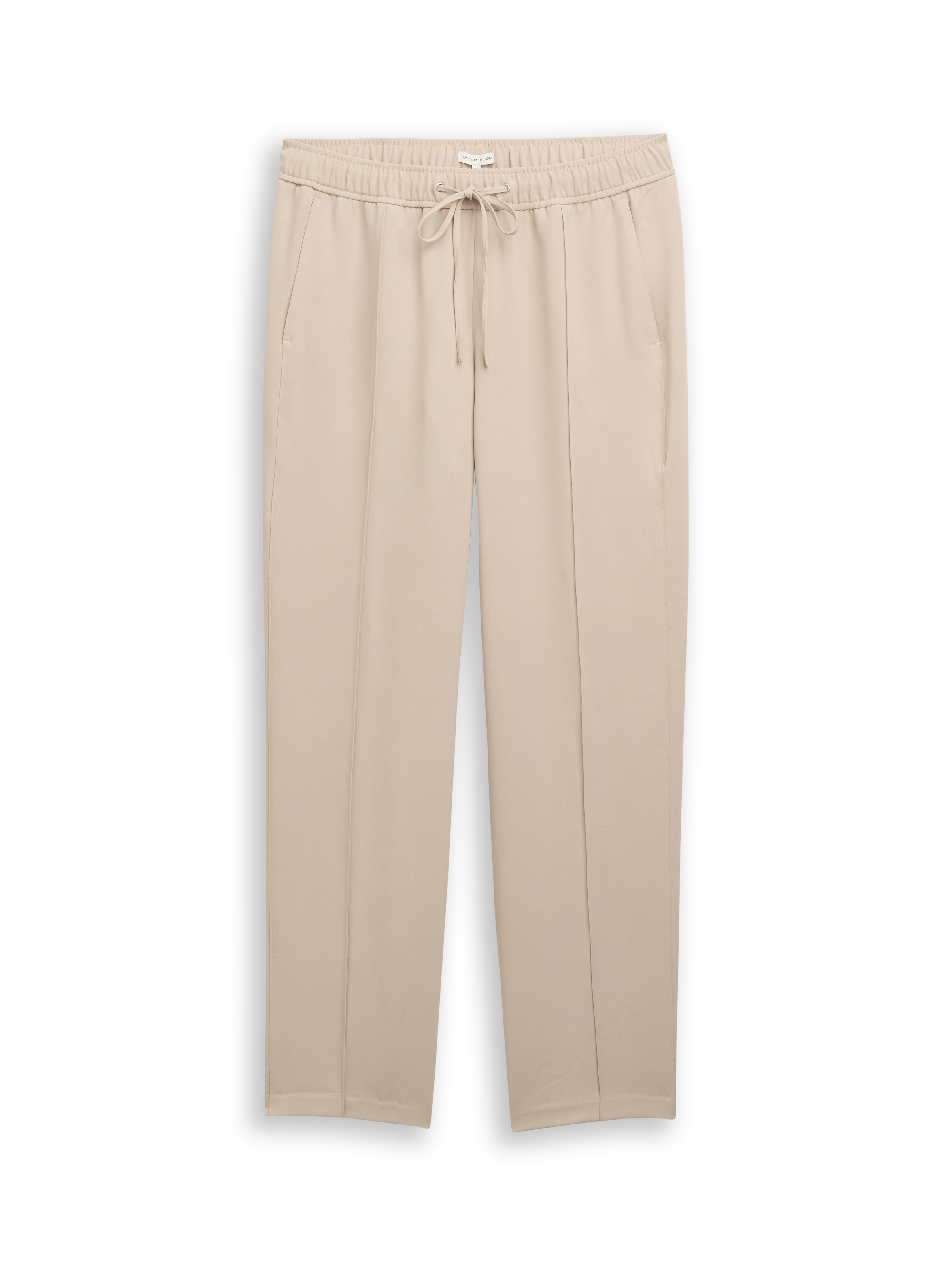 Loose Straight Hose - soft taupe grey - Vorder-Produkt-Ansicht