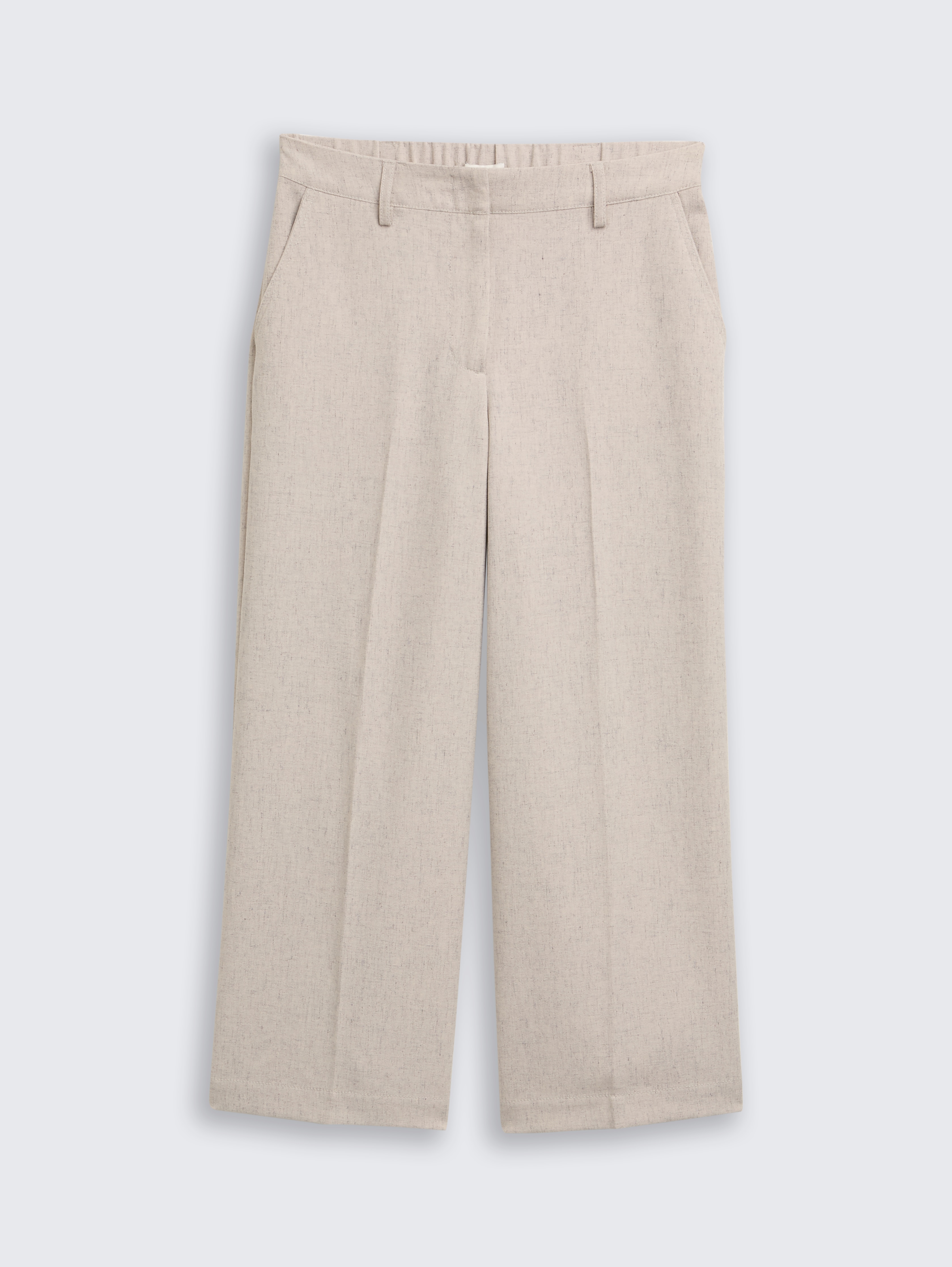 Culotte Hose mit Bügelfalte von Women, taupe black structure