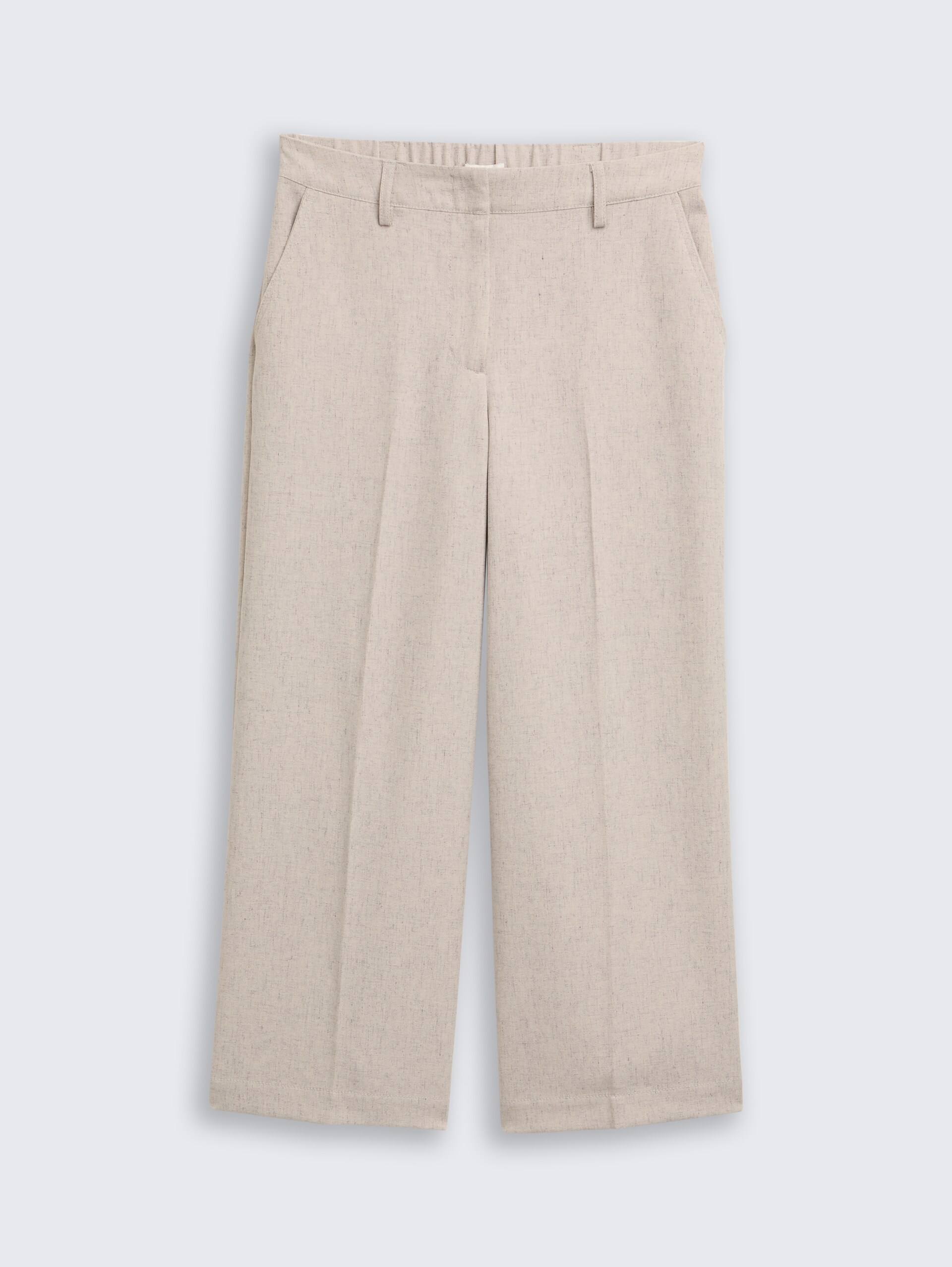 Culotte Hose mit Bügelfalte - taupe black structure - Vorder-Produkt-Ansicht