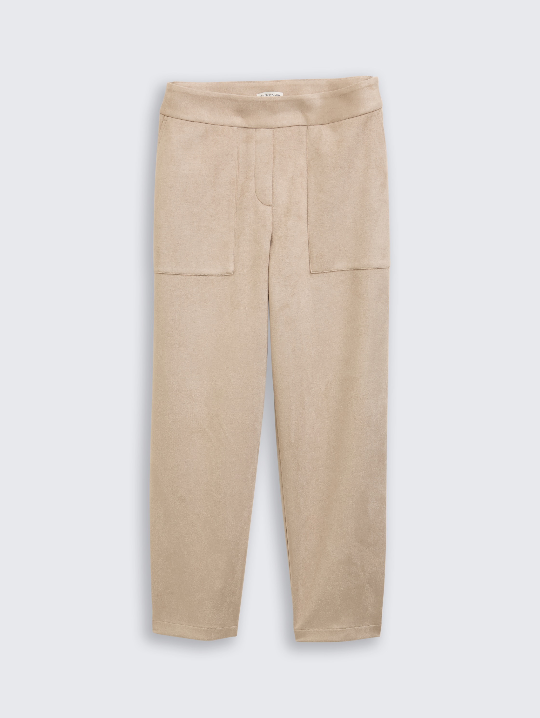 Loose Fit Hose in Wildleder-Optik - soft_taupe_grey - 