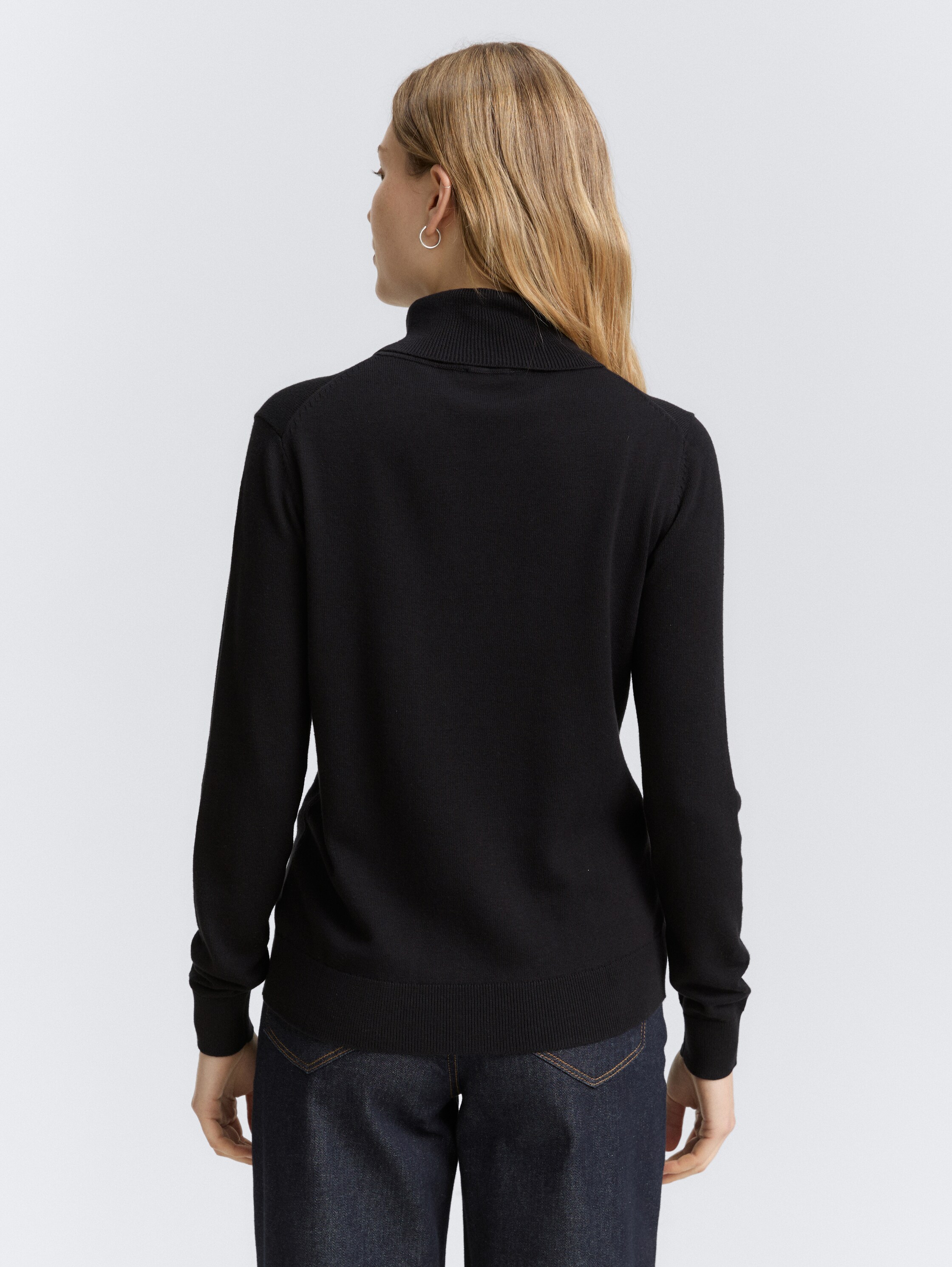 Basic Rollkragenpullover - deep_black_1 - 