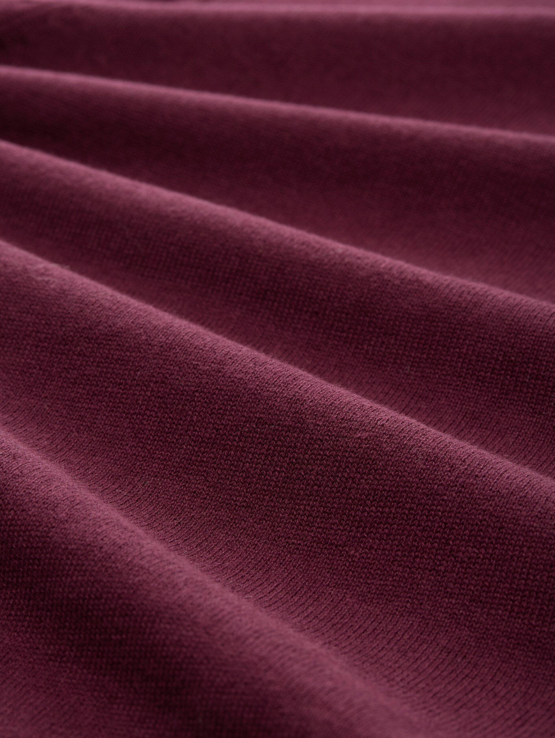 Basic Rollkragenpullover - bordeaux red - Material-Ansicht