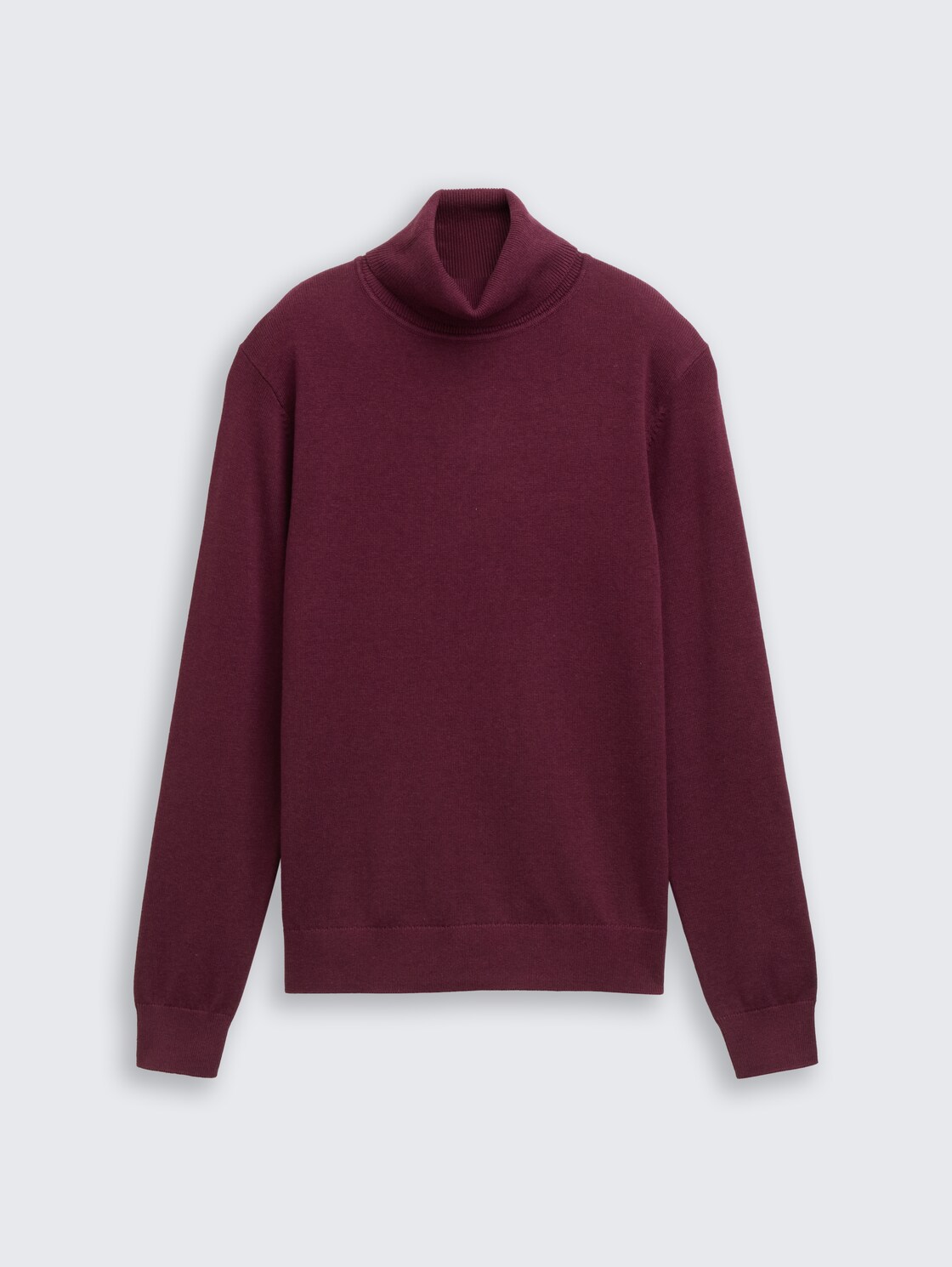 Basic Rollkragenpullover - bordeaux red