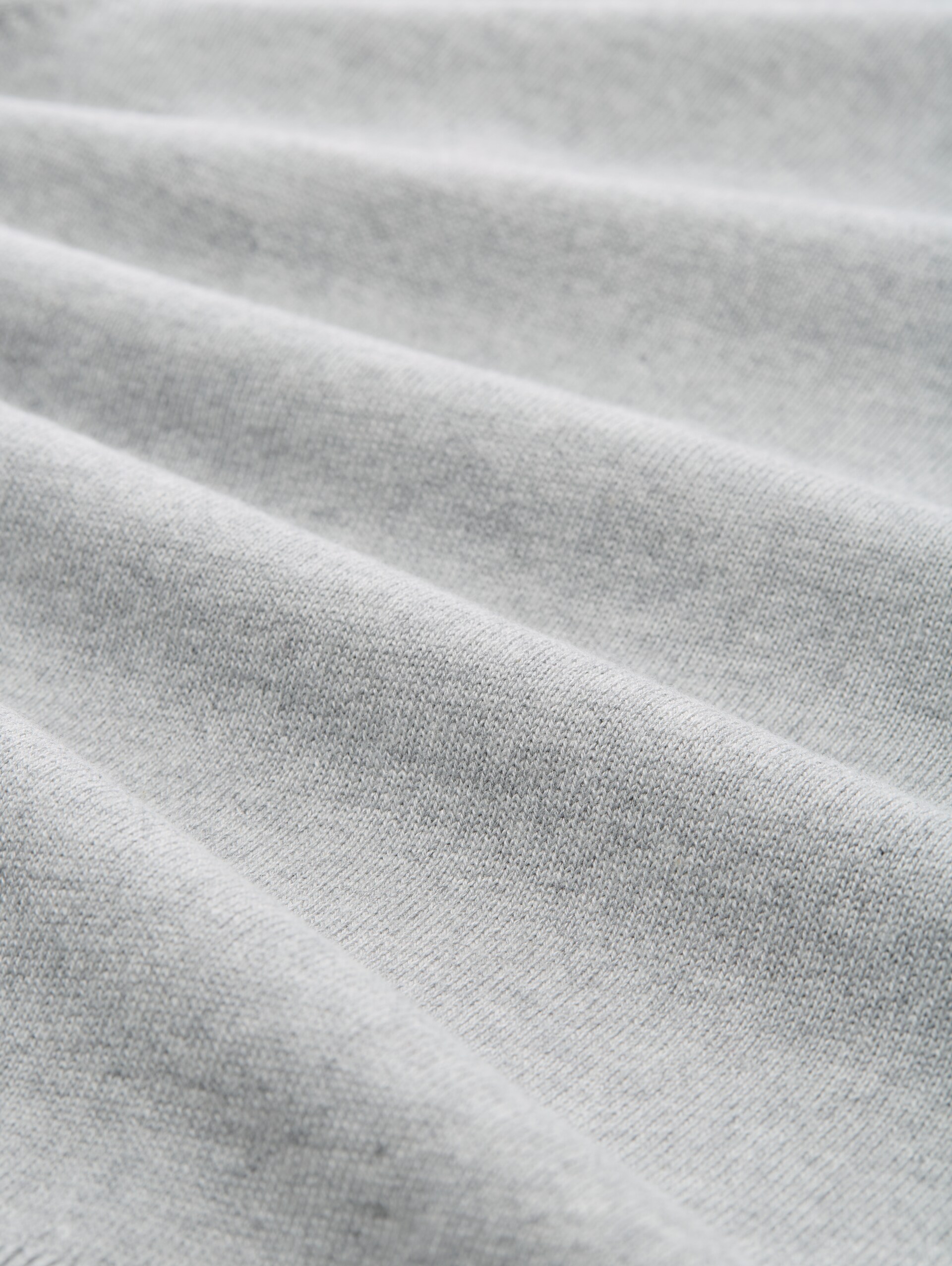Col roulé basique - medium silver grey melange - Vue de la matière