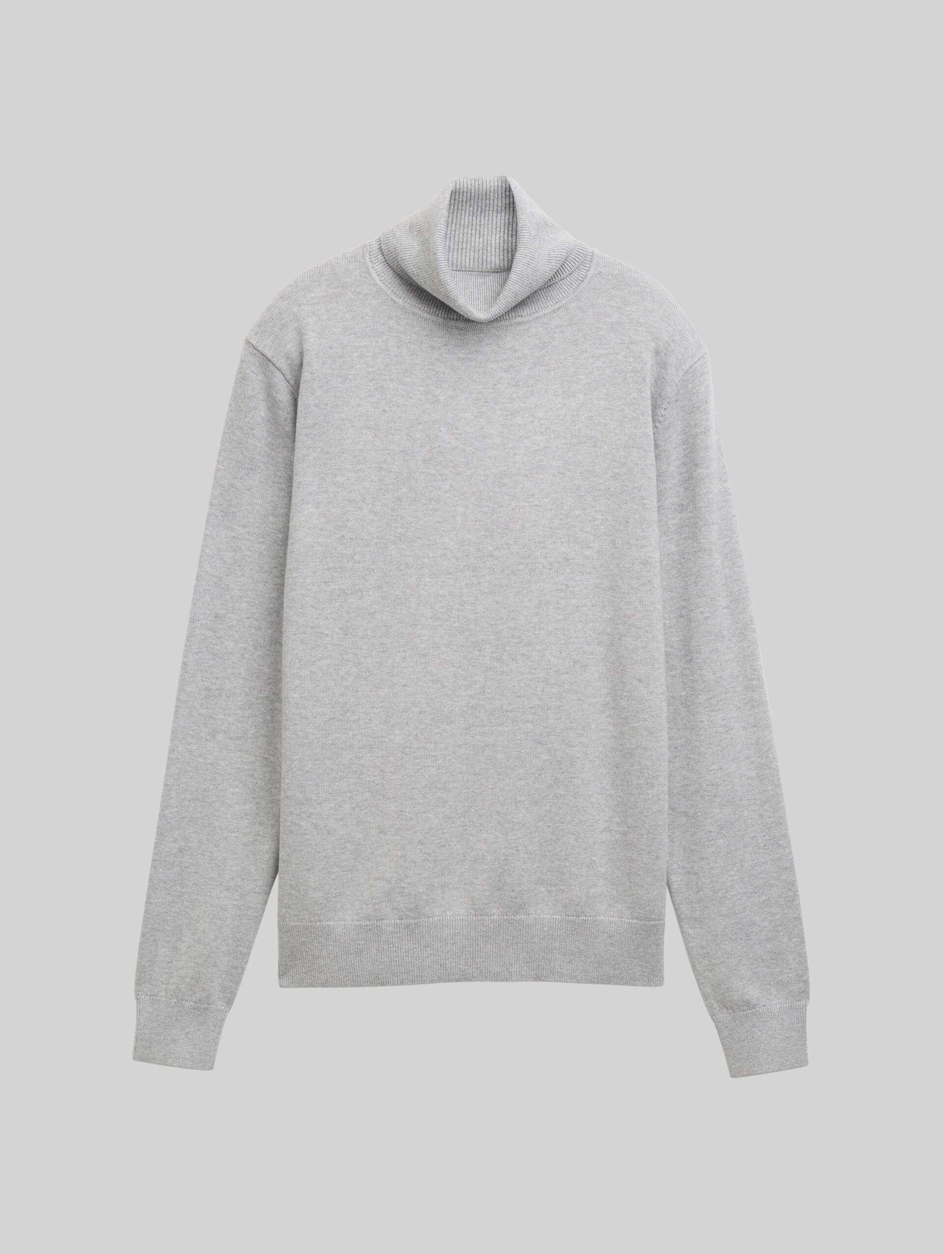 Col roulé basique - medium silver grey melange