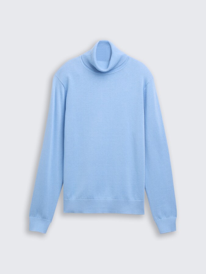 Basic Rollkragenpullover von Women, light fjord blue