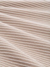 Strickpullover mit U-Boot-Ausschnitt - soft taupe bubble knit stripe - Material-Ansicht