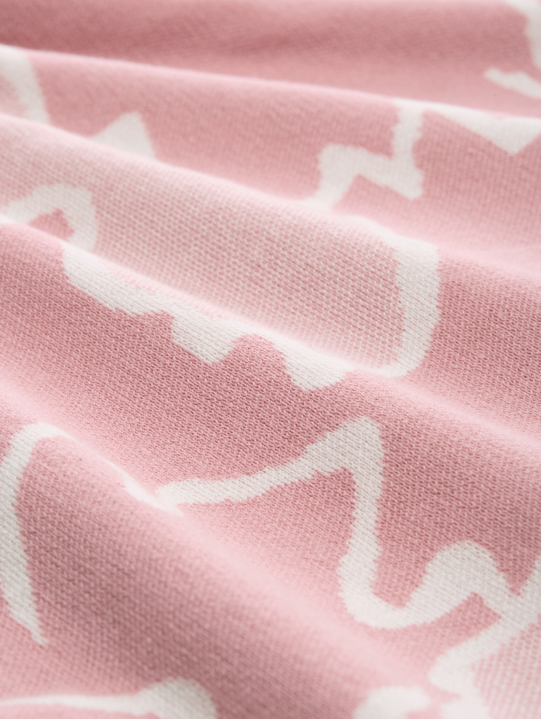 Loose Fit Strickpullover mit Muster - floral_rose_knit_design - 