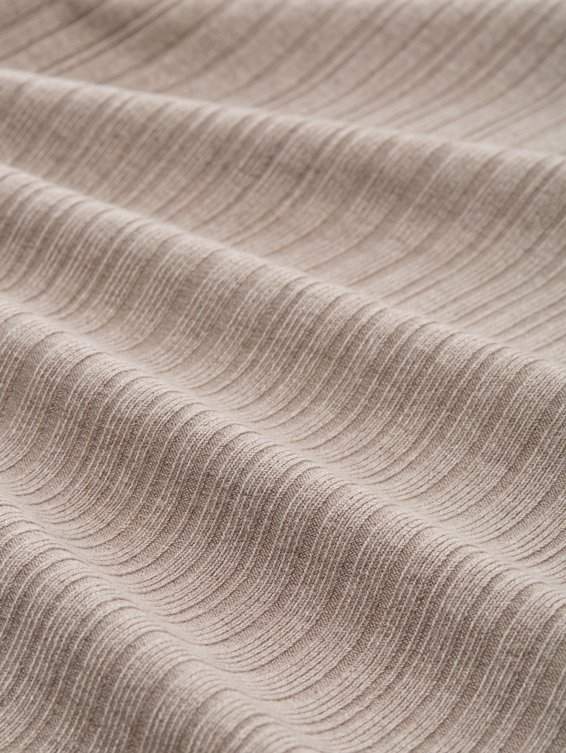 Cardigan mit Schalkragen - soft taupe melange - Material-Ansicht