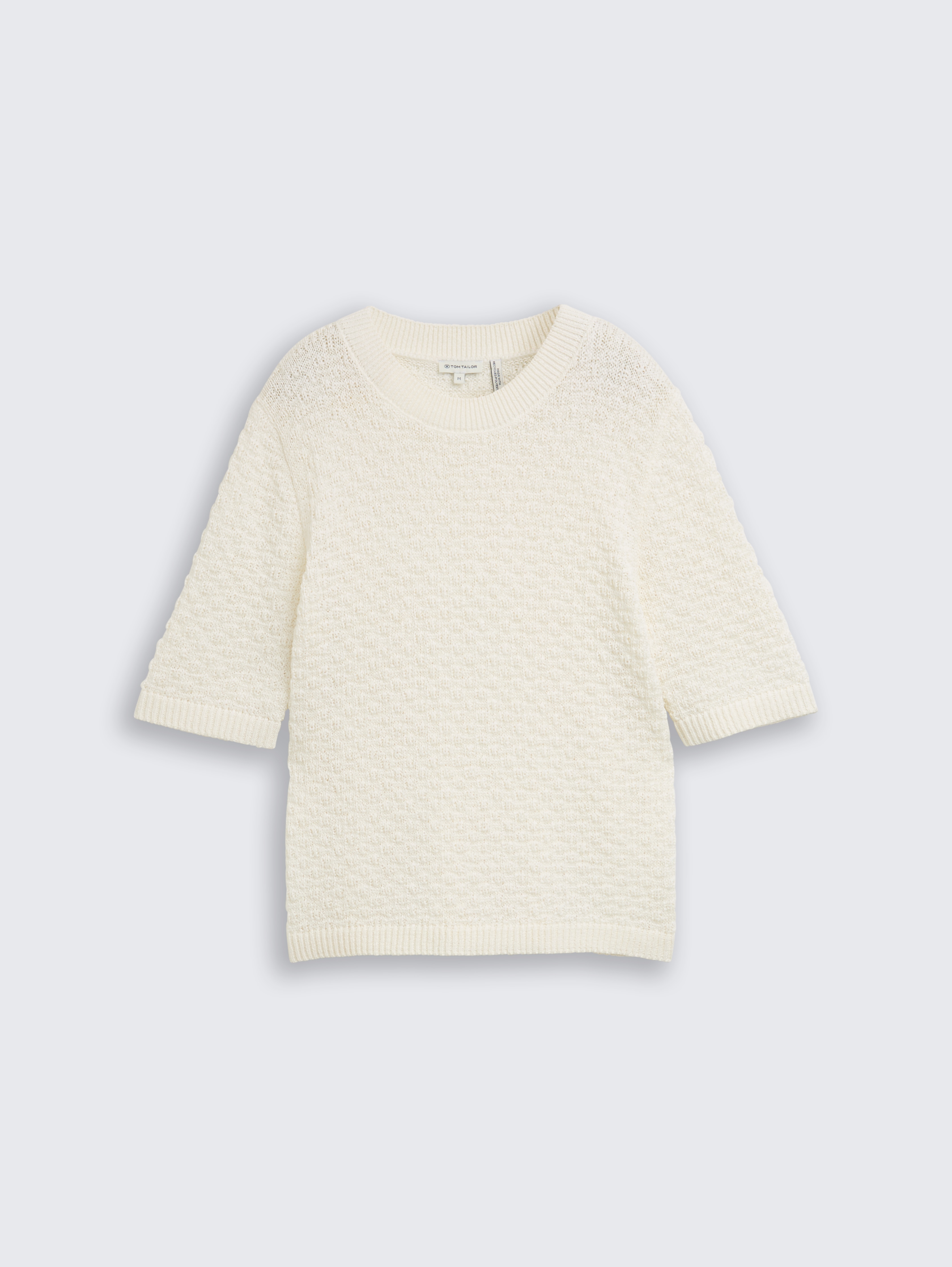 Strickpullover mit Struktur von Women, Whisper White