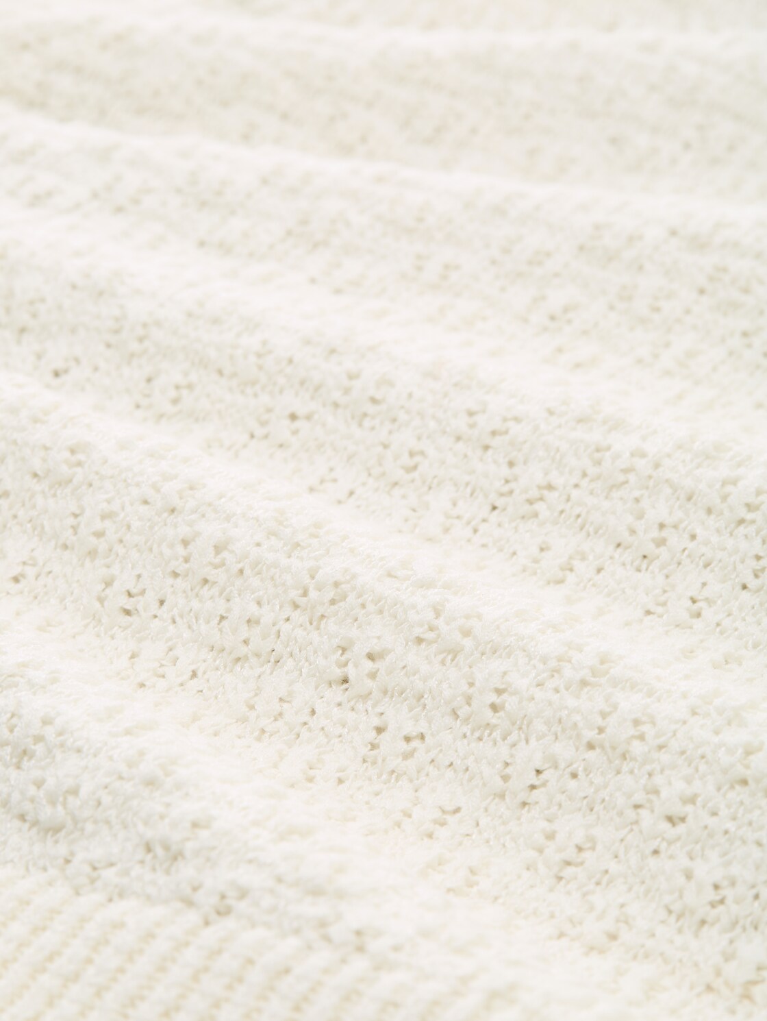 Cardigan mit Struktur - Whisper White - Material-Ansicht