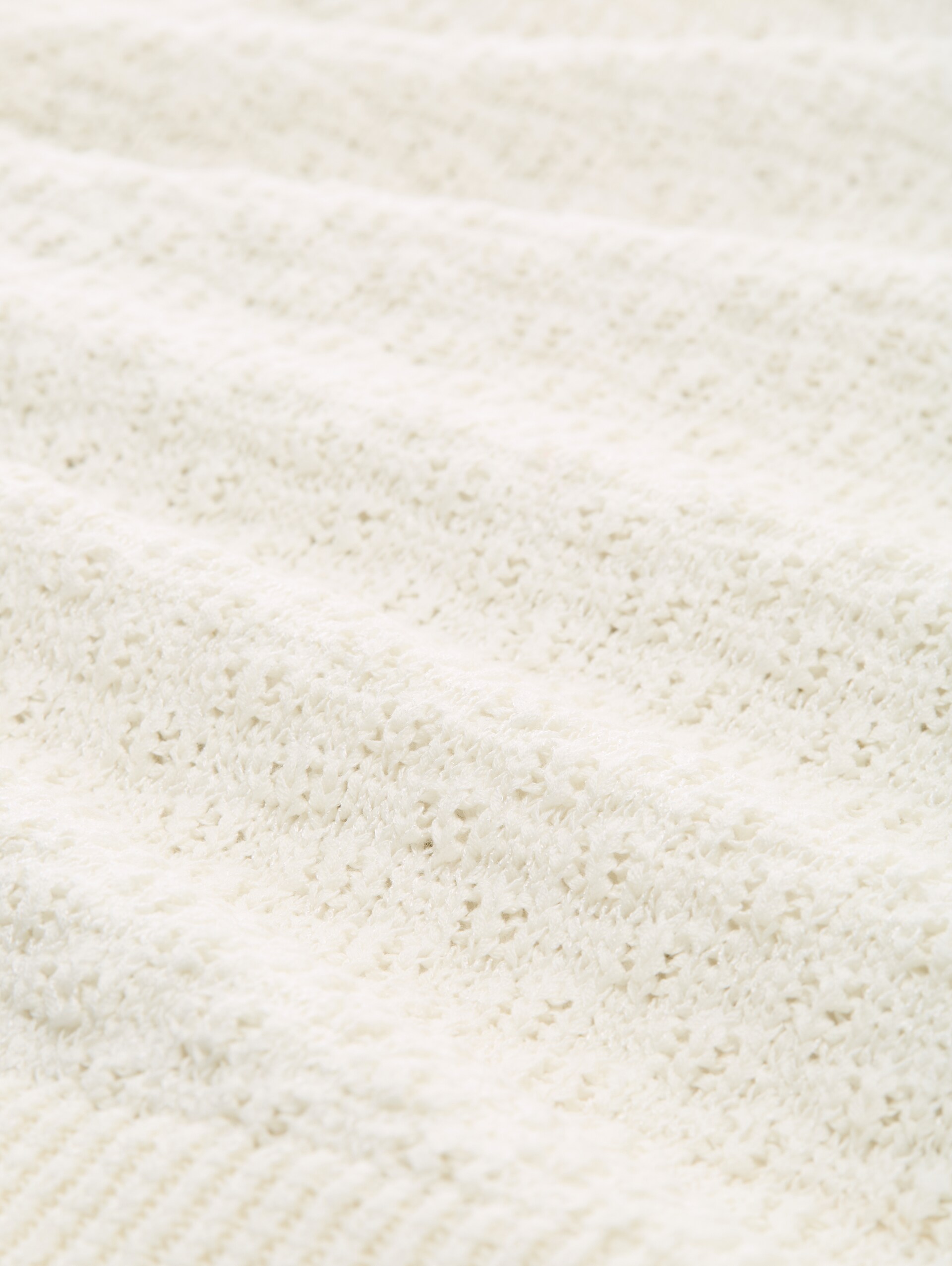 Cardigan mit Struktur - Whisper White - Material-Ansicht