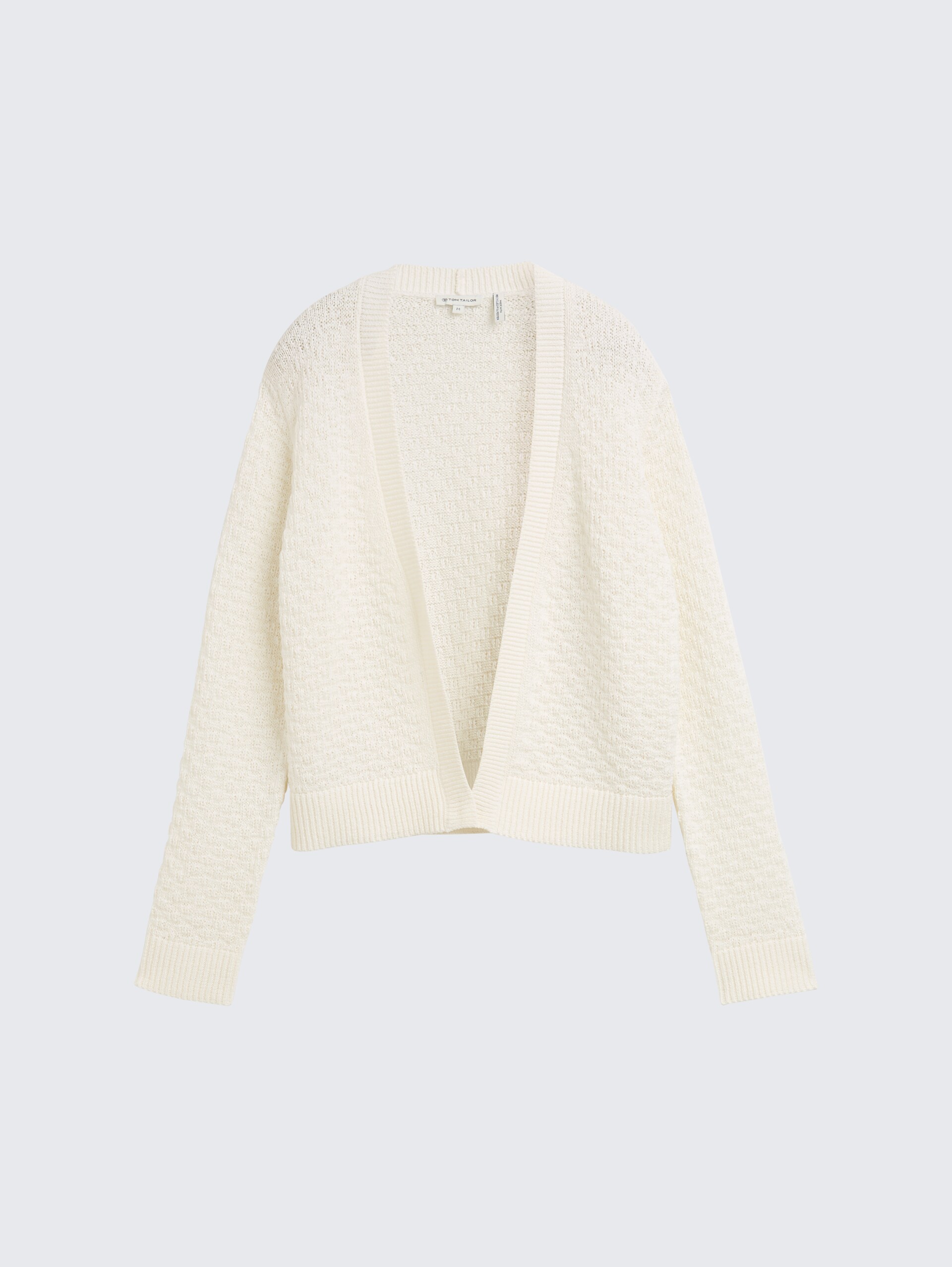Cardigan mit Struktur - Whisper White