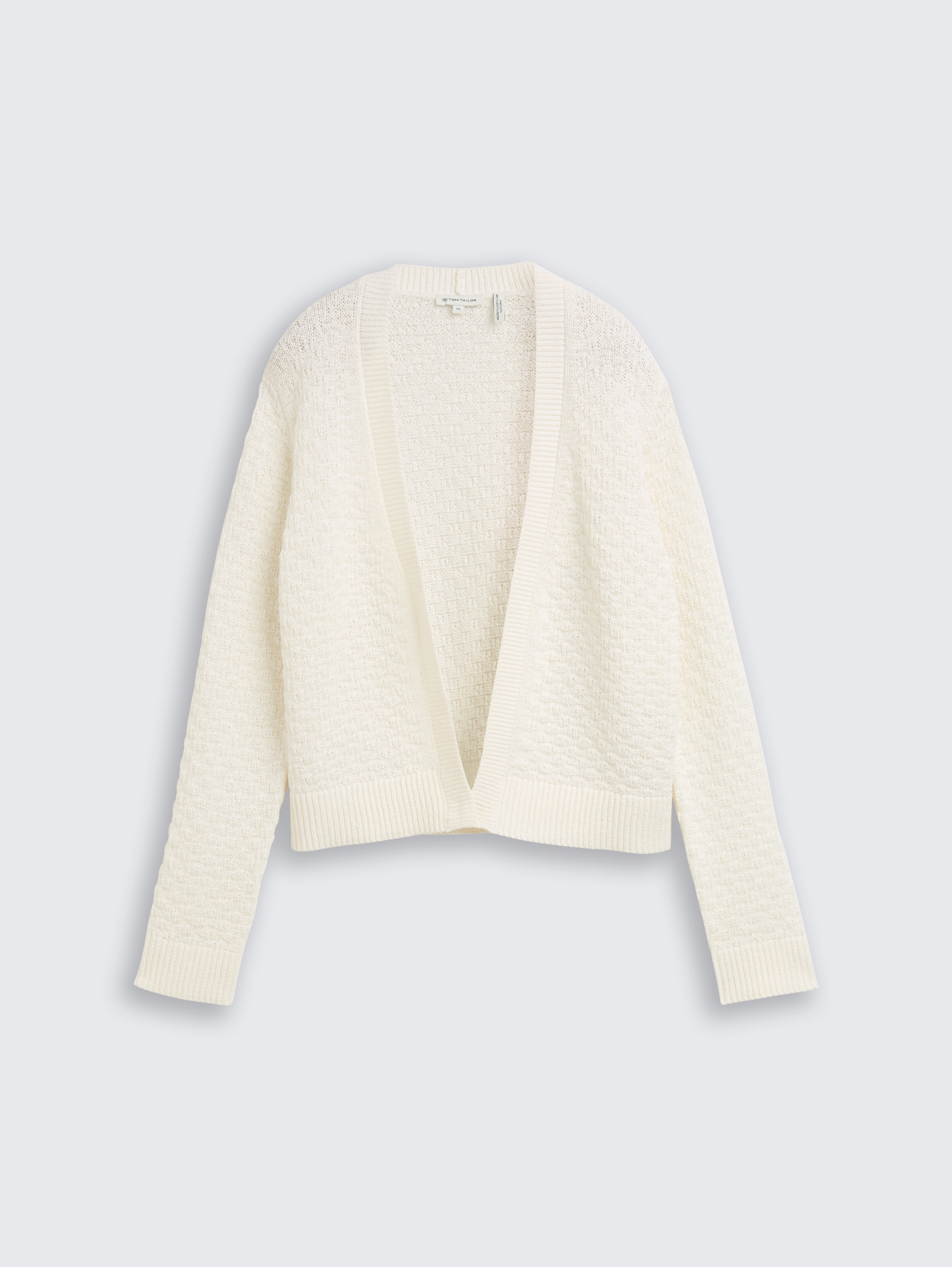 Vest met structuur - Whisper White