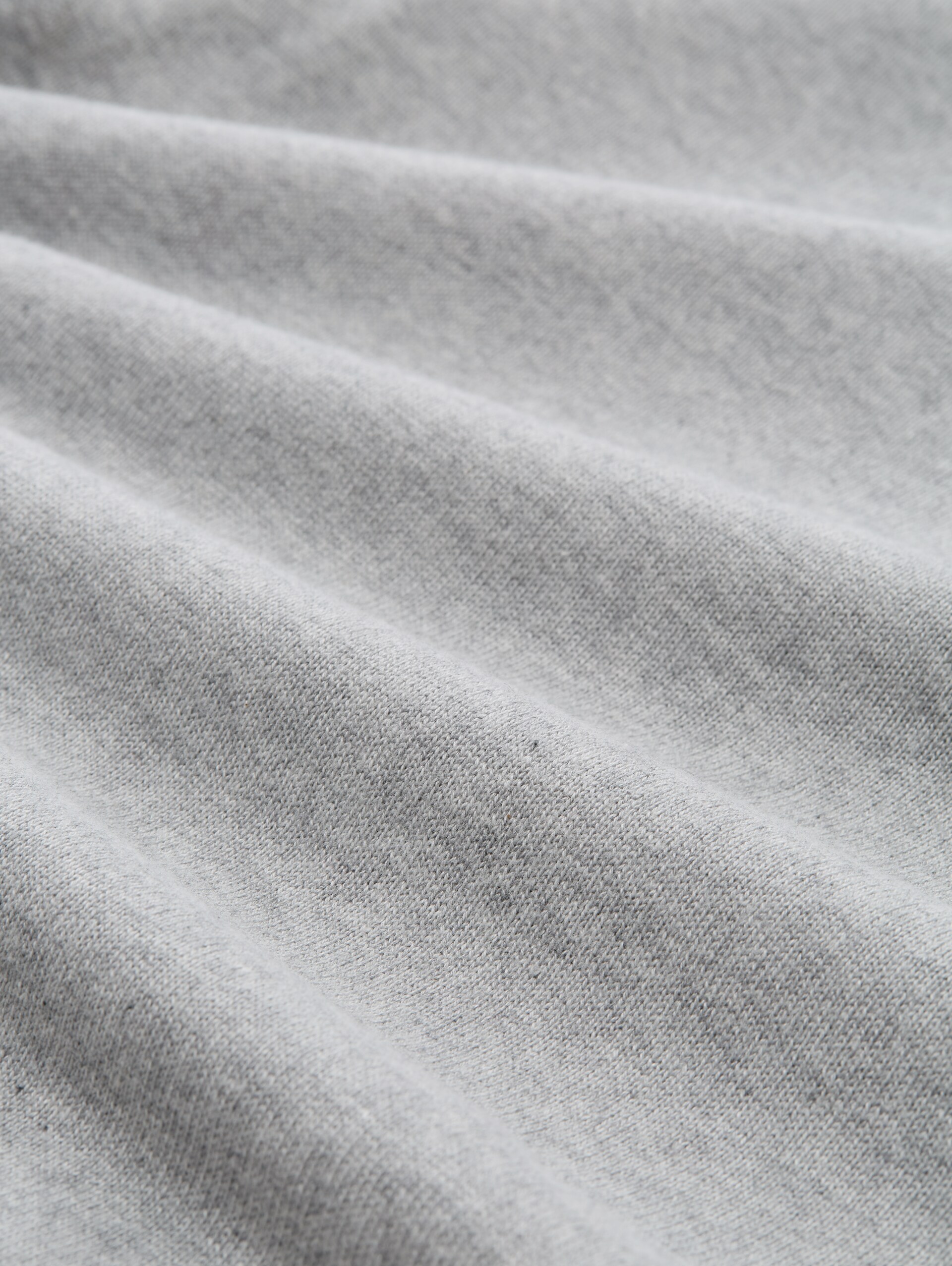 Strickpullover mit U-Boot-Ausschnitt - medium silver grey melange - Material-Ansicht