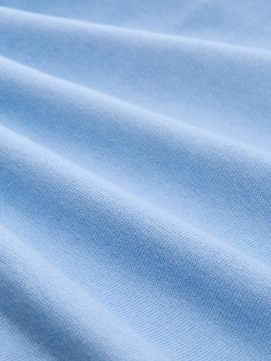 Strickpullover mit U-Boot-Ausschnitt - light fjord blue - Material-Ansicht