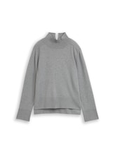 Ausgewählt, Strickpullover mit Kaschmir-Anteil von Tom Tailor, grau