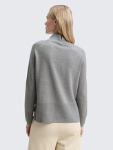 Pull en tricot avec cachemire - medium silver grey melange