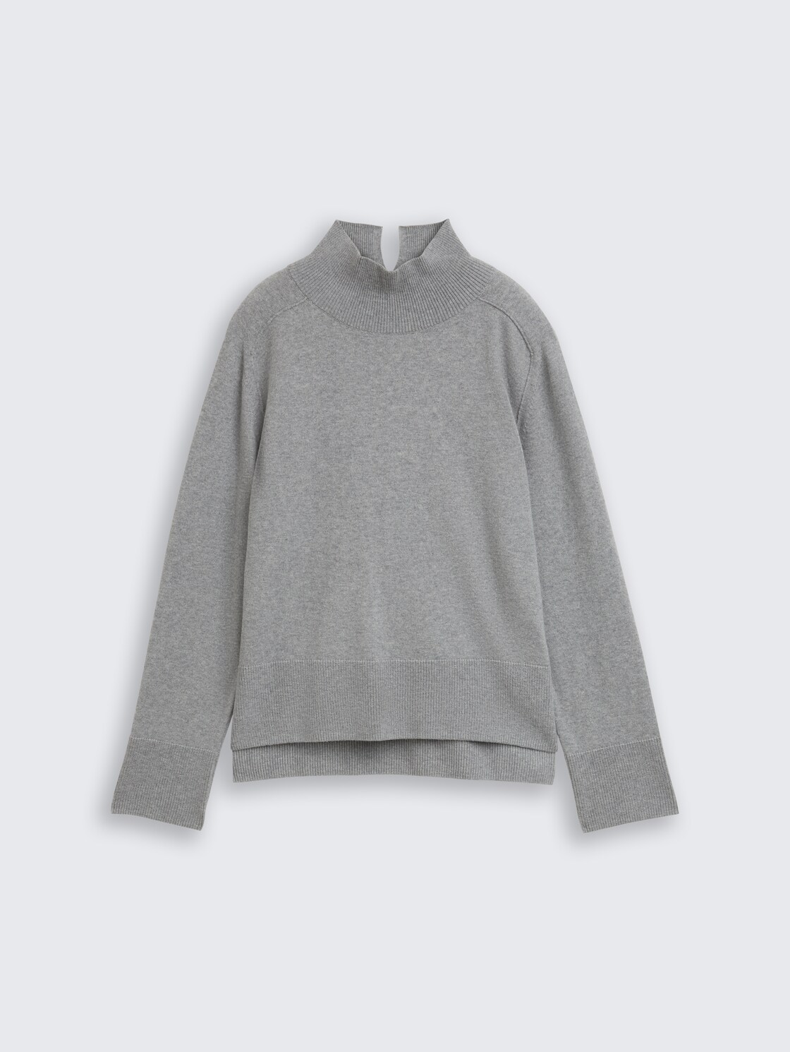 Strickpullover mit Kaschmir-Anteil - medium silver grey melange