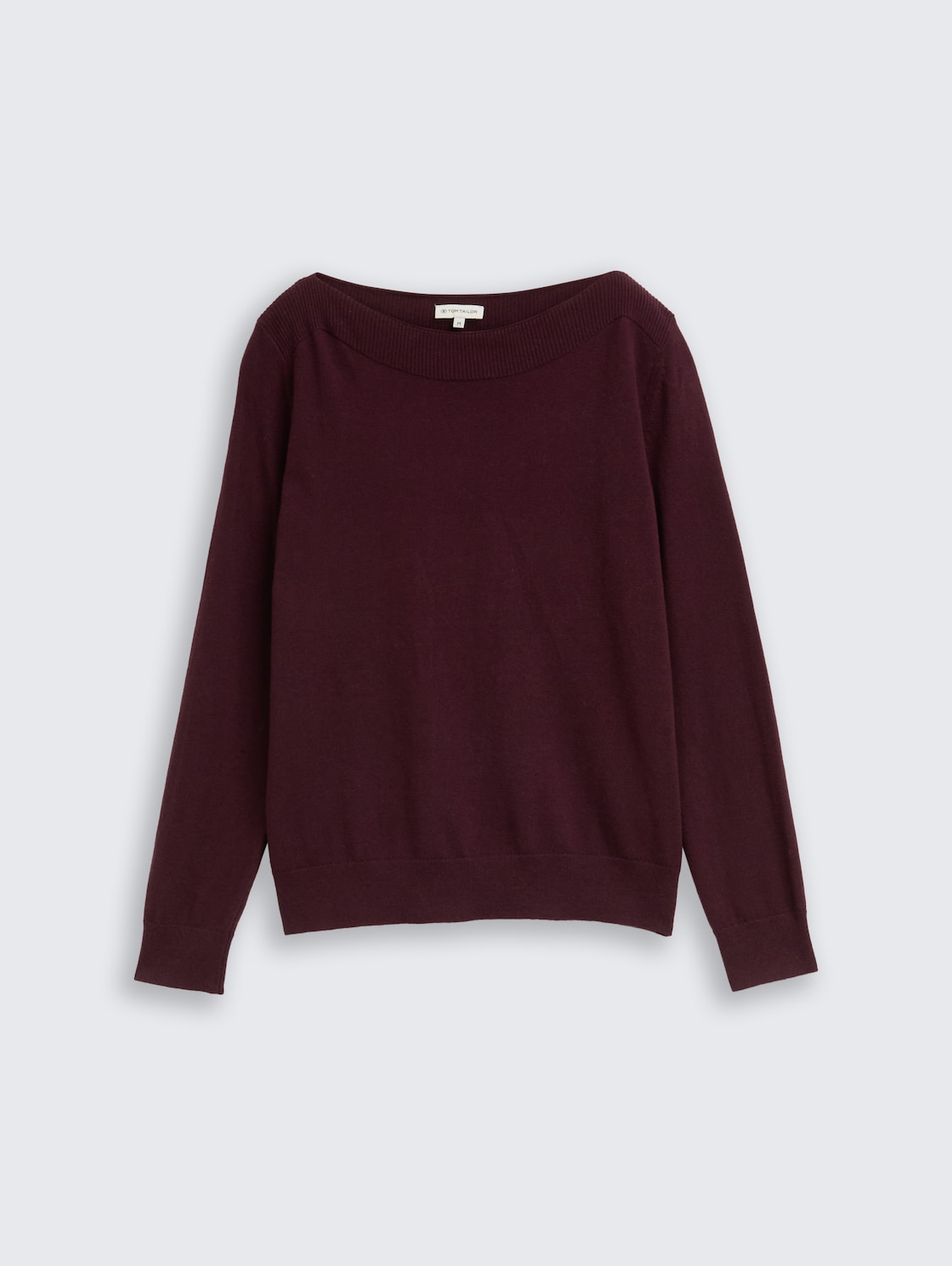 Knitted jumper with cashmere blend - Dark Red Mélange