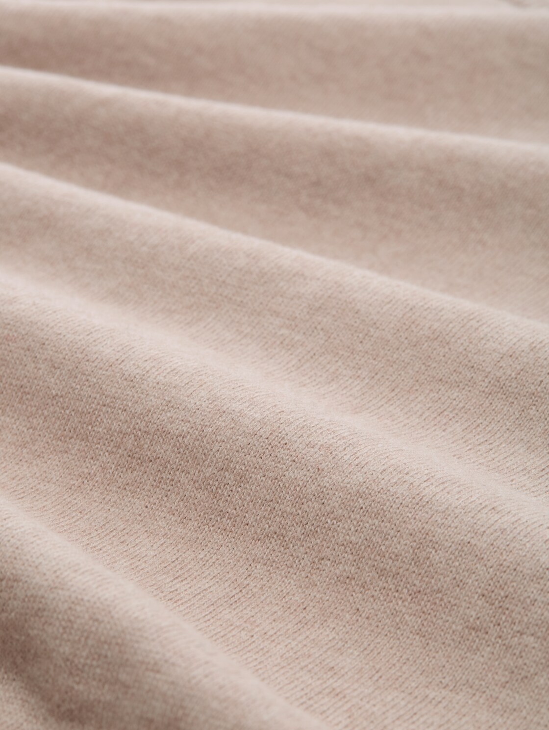 Strickpullover mit Kaschmir-Anteil - soft taupe melange - Material-Ansicht