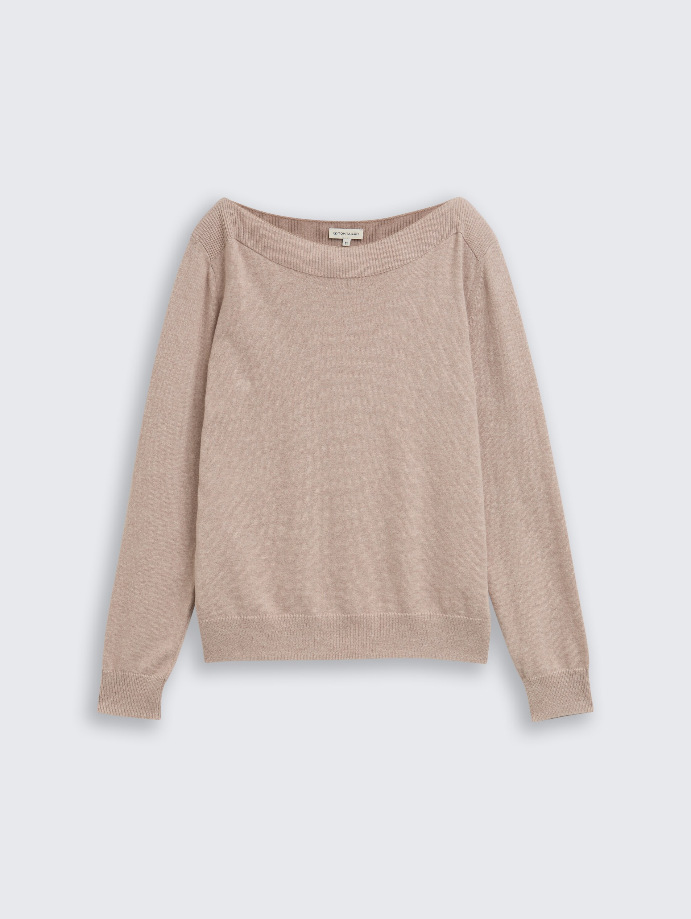 Gebreide trui met kasjmiermix - soft_taupe_melange - 