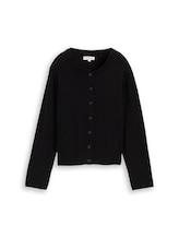 Ausgewählt, Cardigan mit Kaschmir-Anteil von Tom Tailor, schwarz