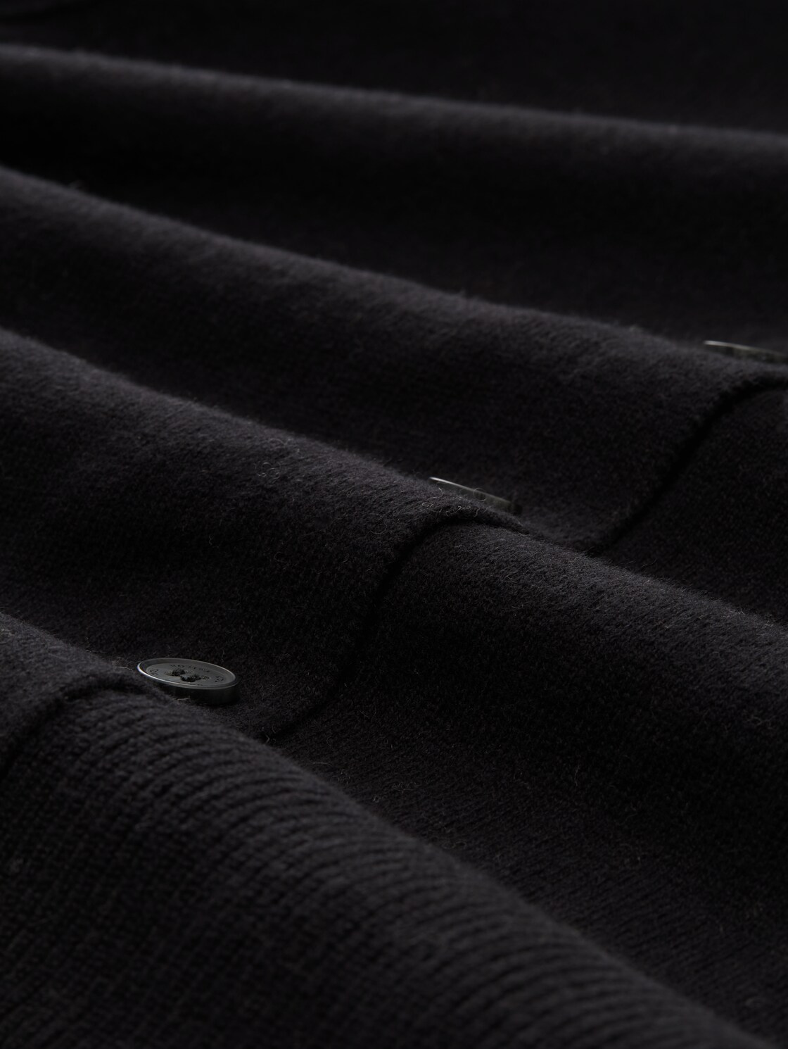 Cardigan mit Kaschmir-Anteil - deep black - Material-Ansicht