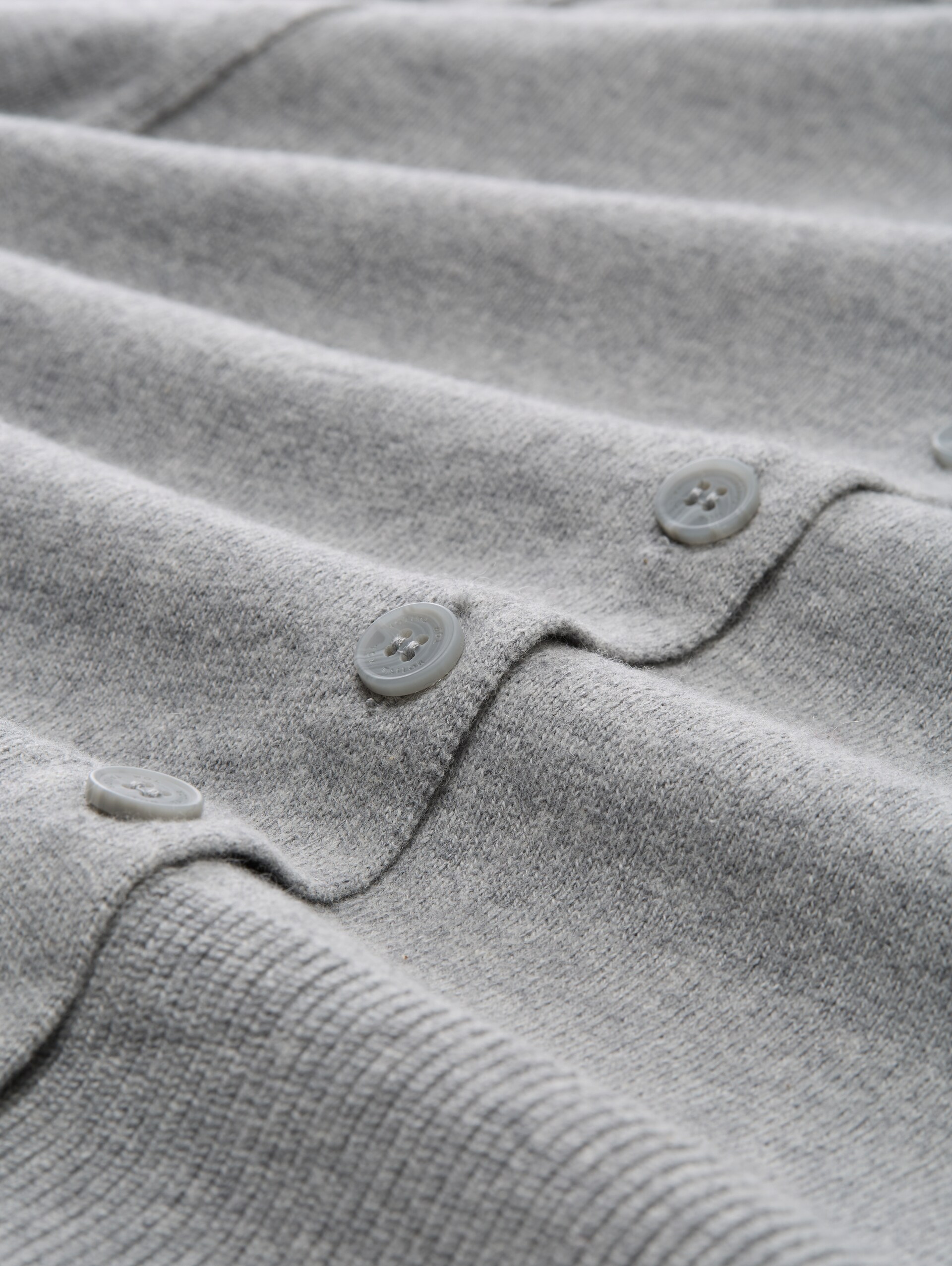 Cardigan mit Kaschmir-Anteil - medium silver grey melange - Material-Ansicht