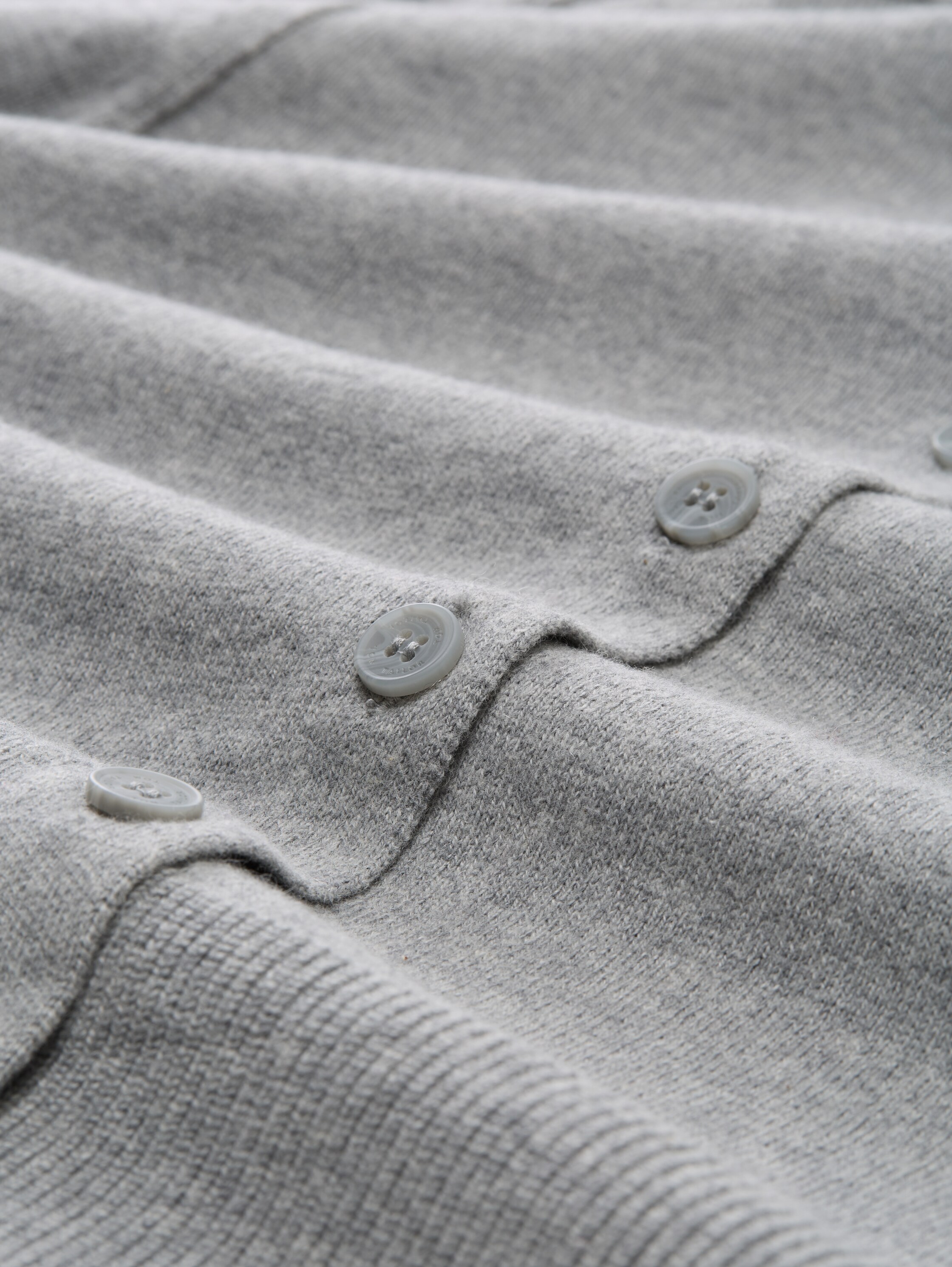 Cardigan with cashmere blend - medium_silver_grey_melange - 