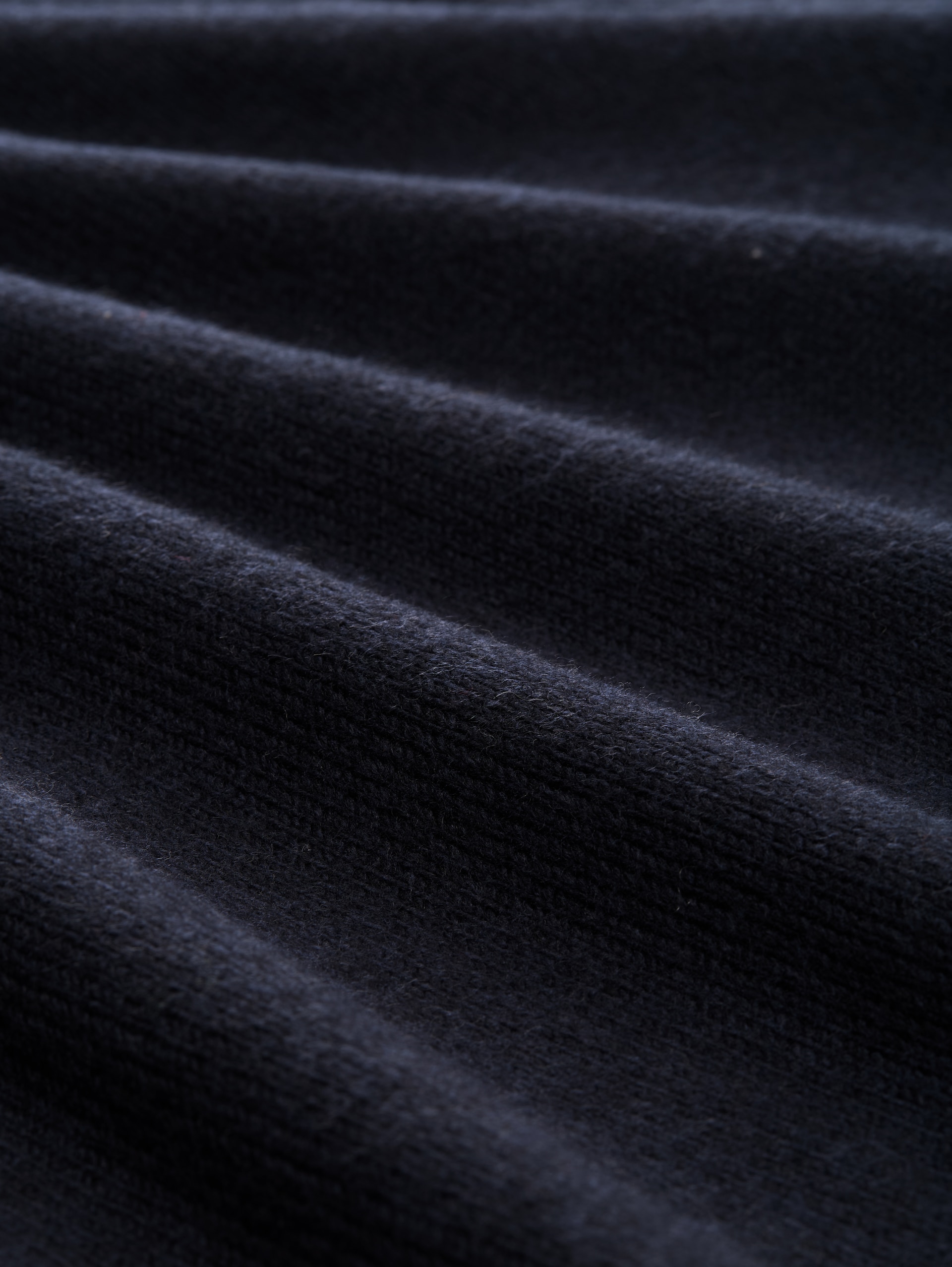 Loose Fit Strickpullover mit Stehkragen - Lunar Eclipse - Material-Ansicht