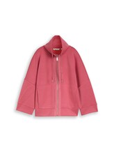 Nicht ausgewählt, Boxy Fit Scuba Sweatjacke von , rot