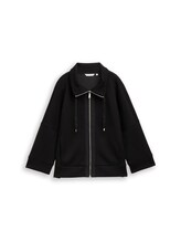 Nicht ausgewählt, Boxy Fit Scuba Sweatjacke von , schwarz